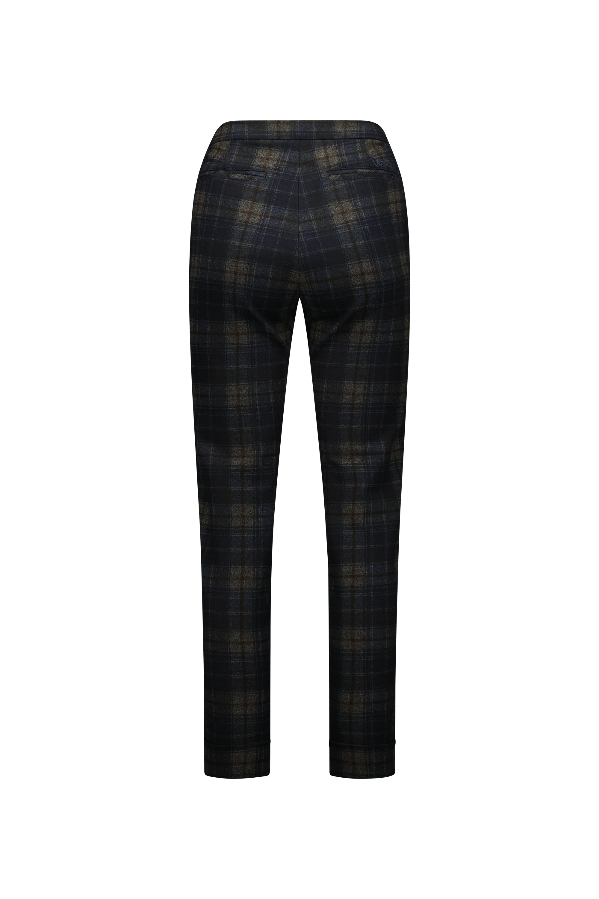 5894 Surrey - Skinny Leg Full Length Printed Ponti Pant with Cuff - Vassalli