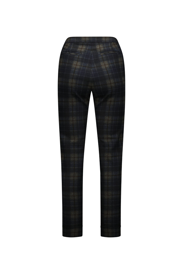 5894 Surrey - Skinny Leg Full Length Printed Ponti Pant with Cuff - Vassalli