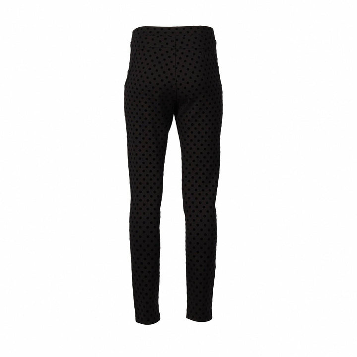 5903 Black - Skinny Leg Ankle Grazer Printed Ponti Pull-On - Vassalli