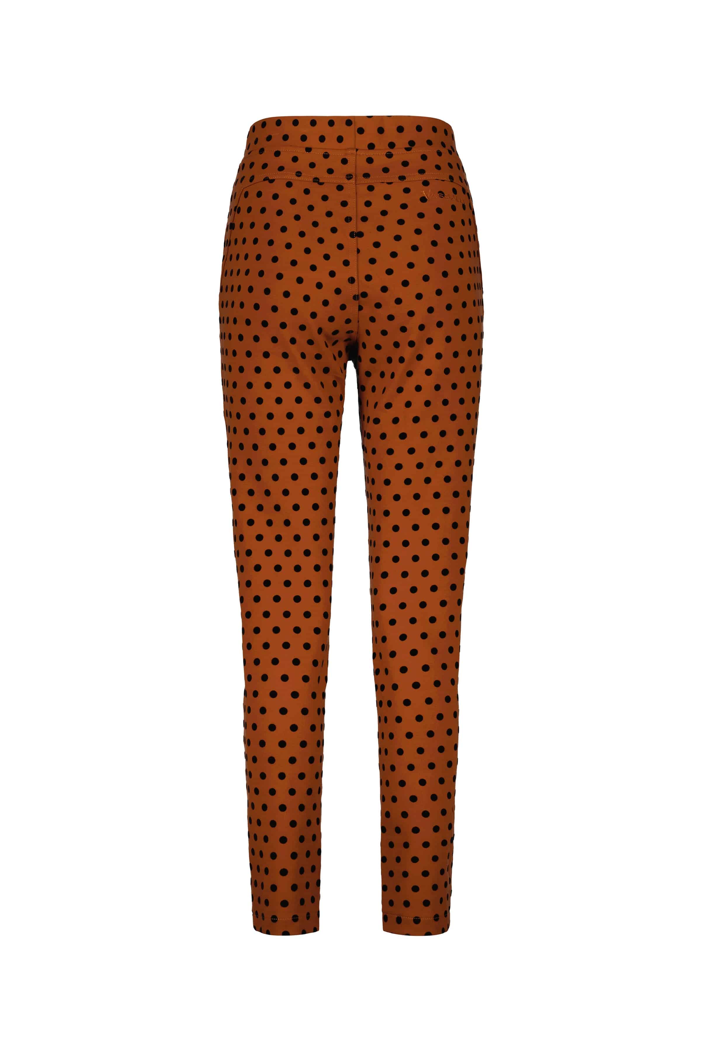 5903 Rustic - Skinny Leg Ankle Grazer Printed Ponti Pull-On - Vassalli