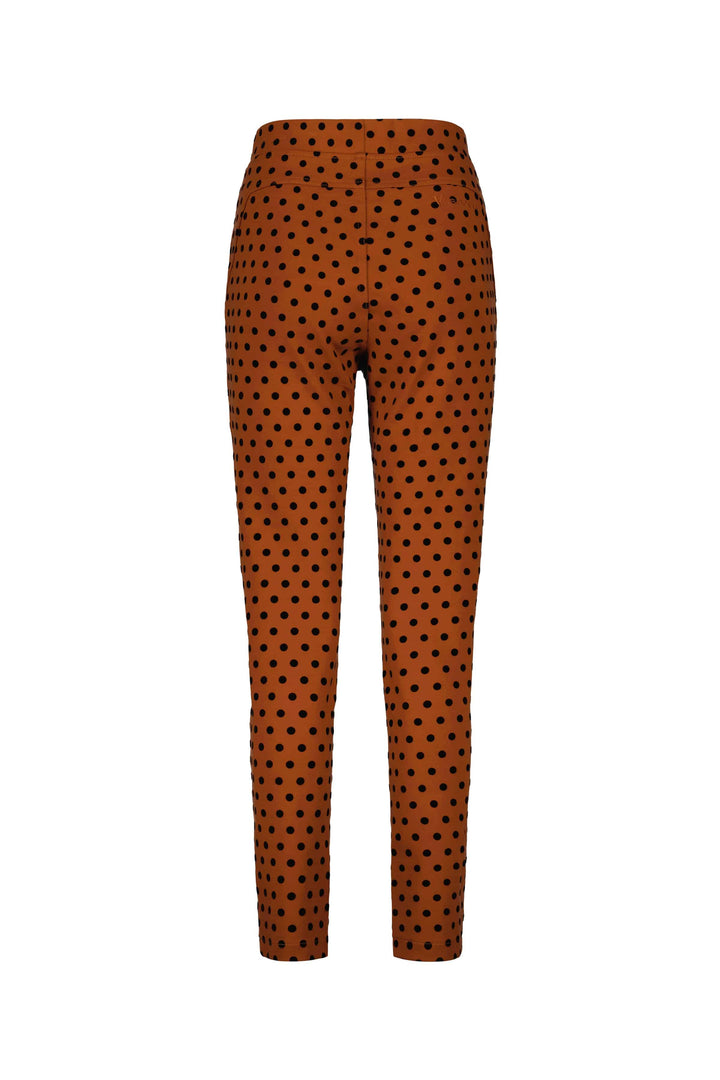 5903 Rustic - Skinny Leg Ankle Grazer Printed Ponti Pull-On - Vassalli