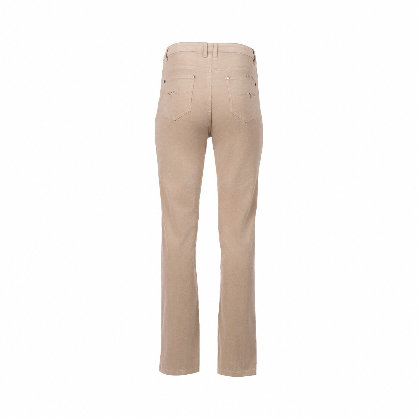 5911M Oat - Straight Leg Full Length Pinwale Cord Pant with Fly - Vassalli