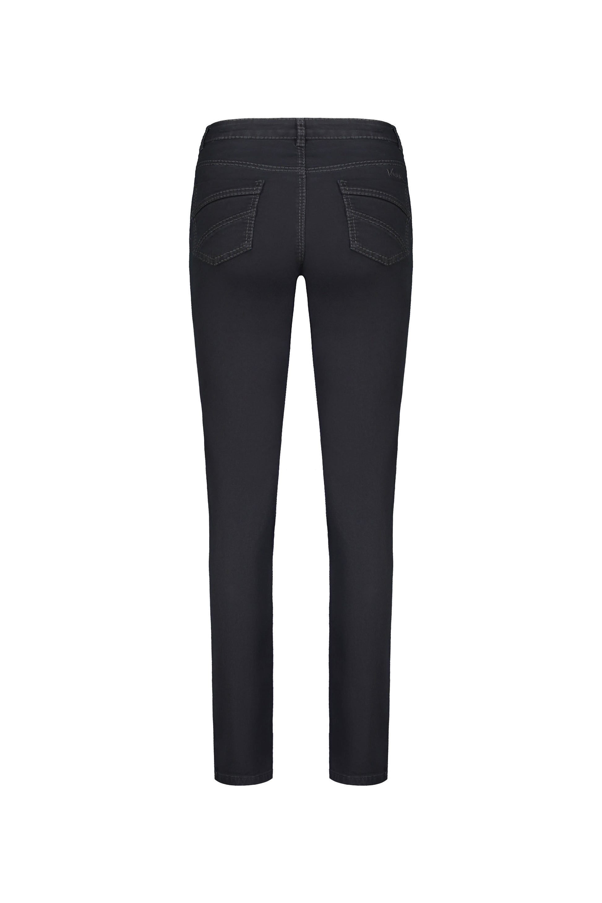 5937 Black Denim - Straight Leg Full Length Jean - Vassalli