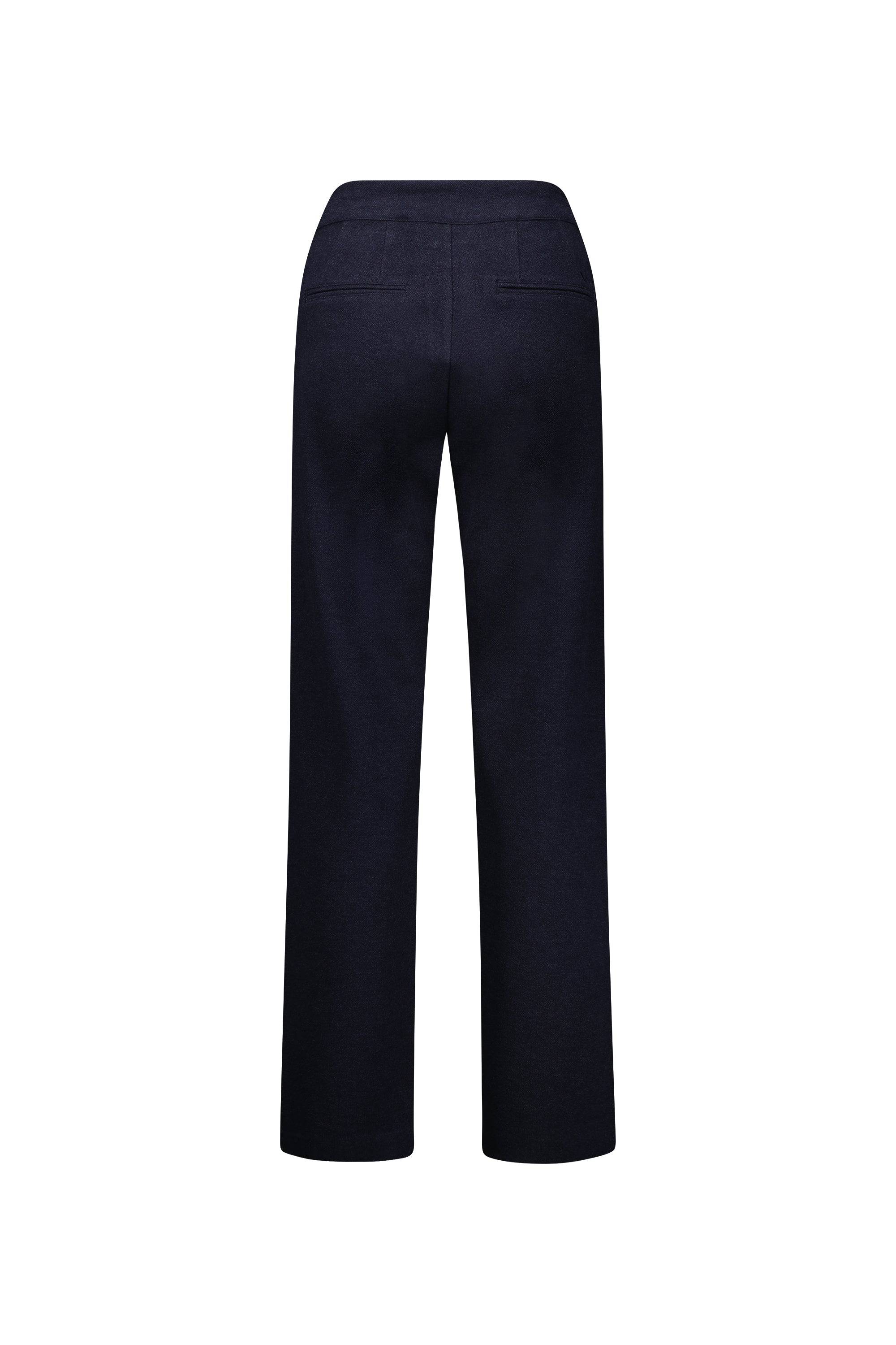 5952A Straight Leg Pant - Navy Marle - Vassalli