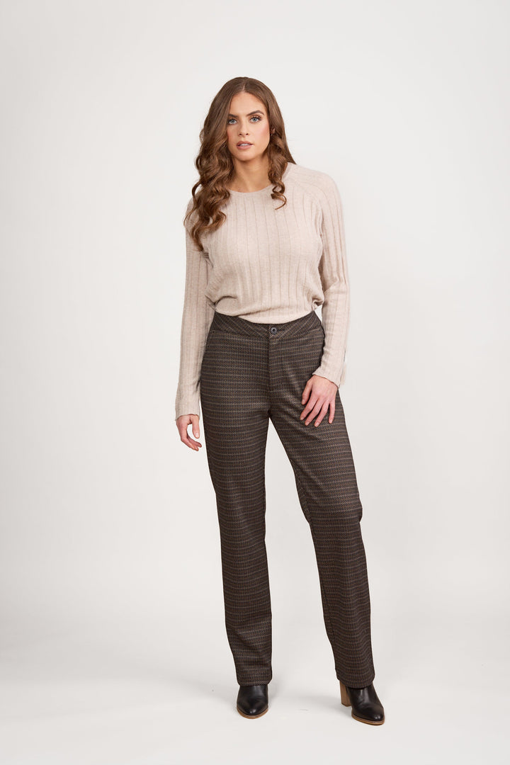 5952A Sutton - Straight Leg Full Length Pant with Fly - Vassalli