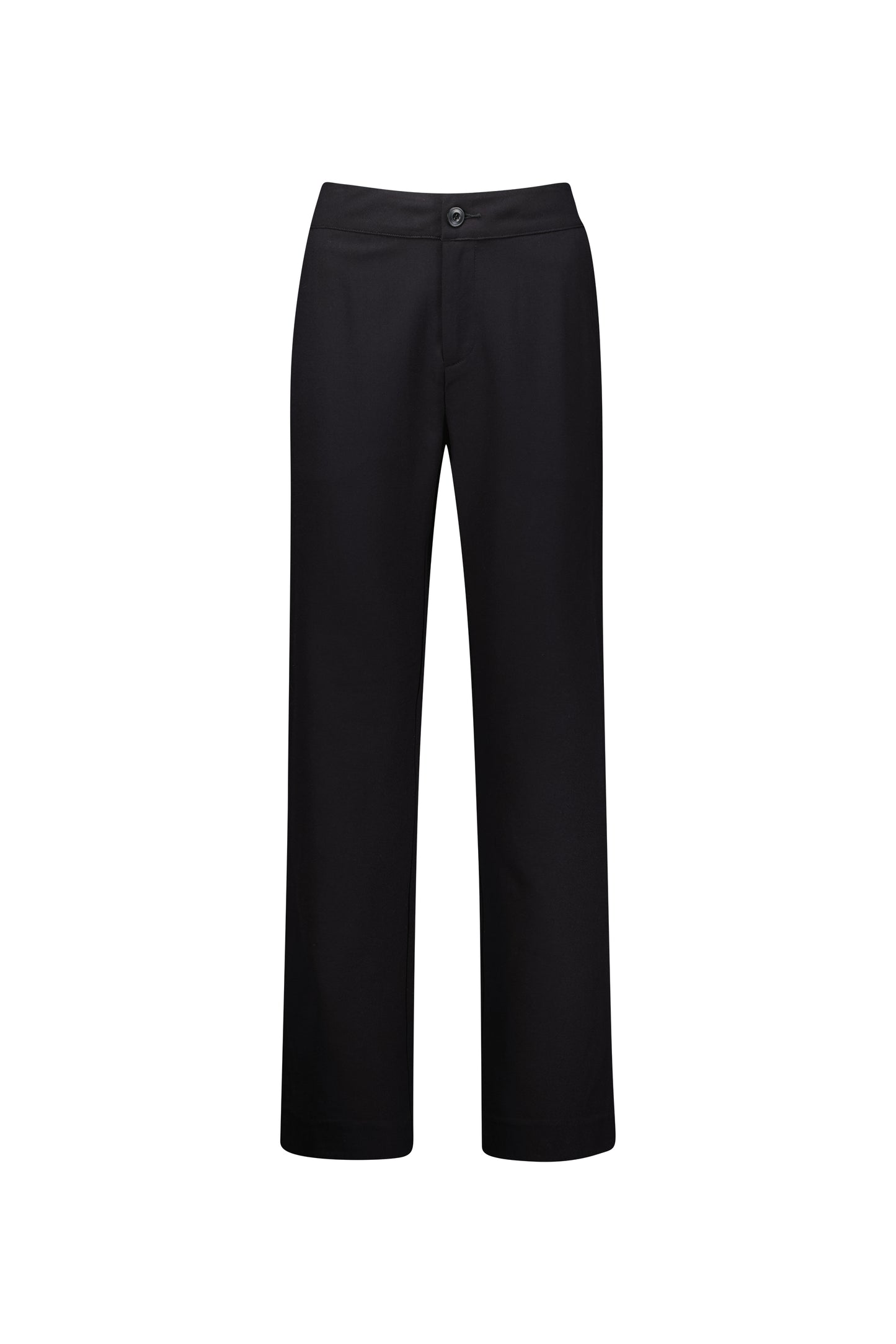 5952AW Black - Straight Leg Full Length Dress Pant - Vassalli