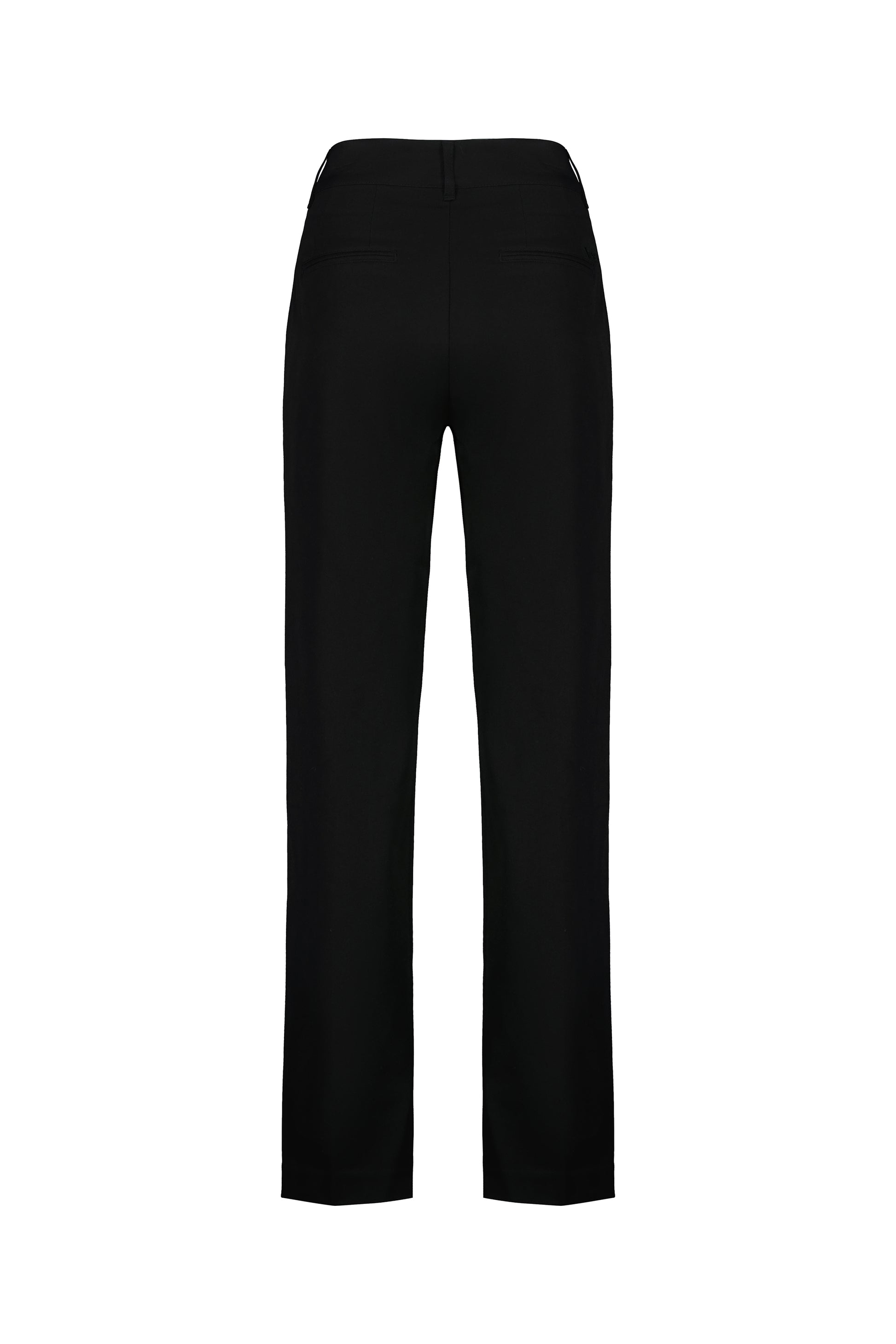 5952 Black - Straight Leg Full Length Dress Pant - Vassalli