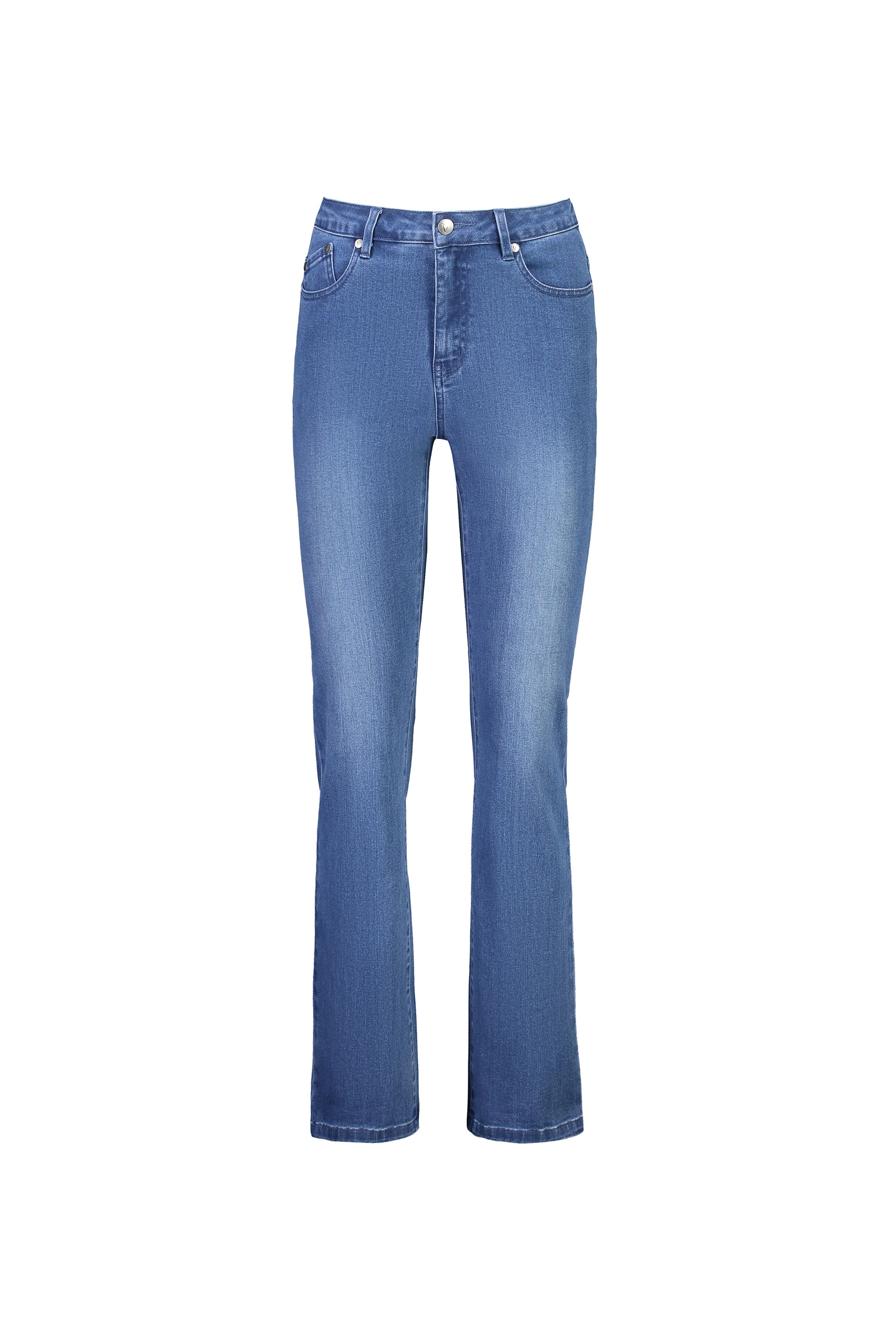 5955 Blue Denim - Bootleg Full Length Jean - Vassalli