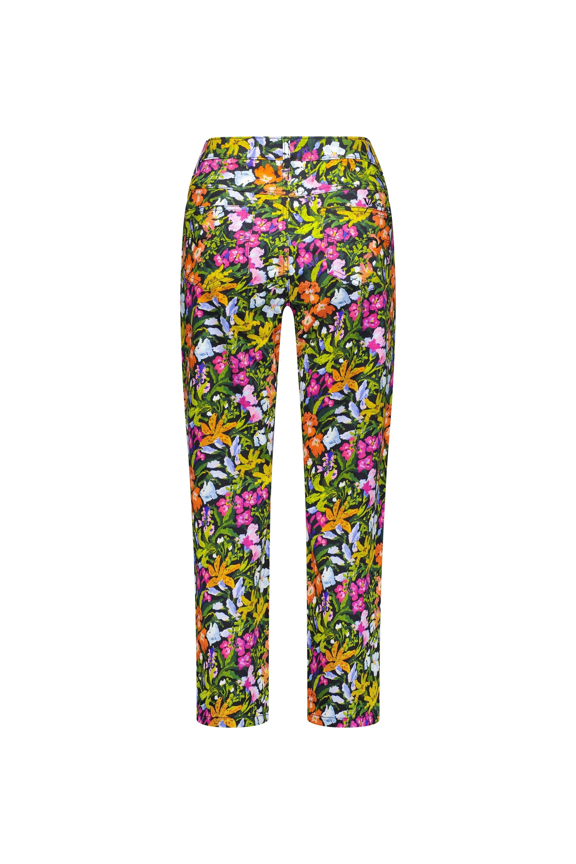 5973LW Lola - Plain Lightweight Slim Leg 7/8 Length Pant With Fly - Vassalli