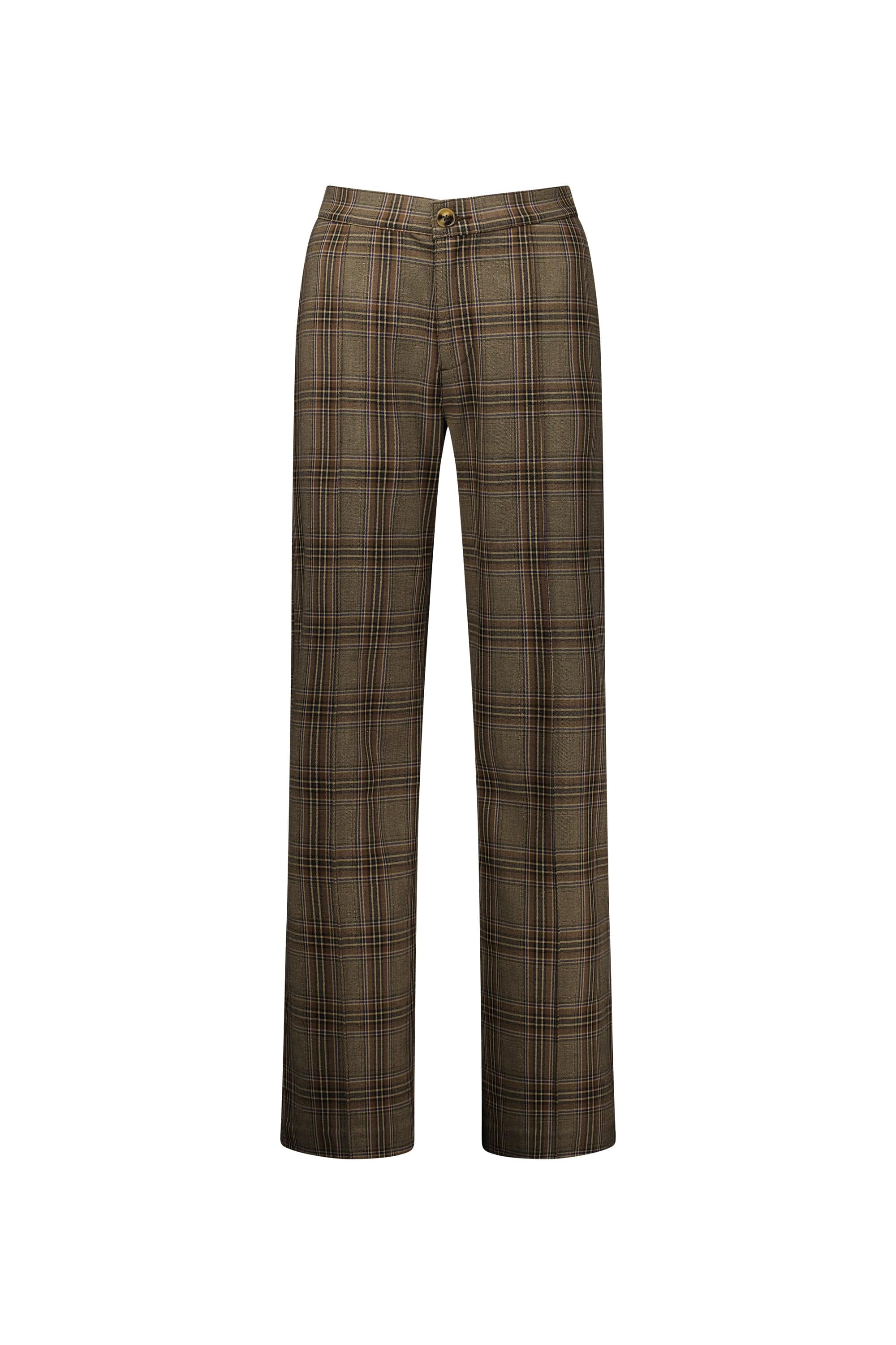 5979A Britain - Wide Leg Full Length Dress Pant with Elastic Back Waistband - Vassalli
