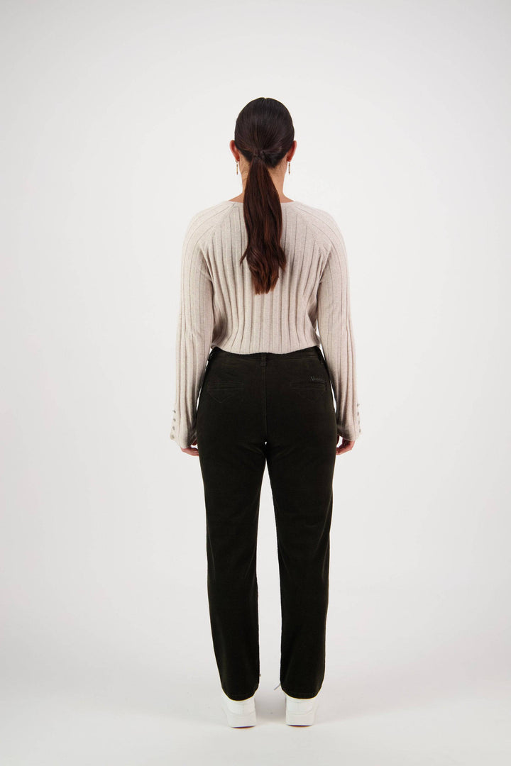 5982MW Boyfriend Cord Pant - Hunter - Vassalli