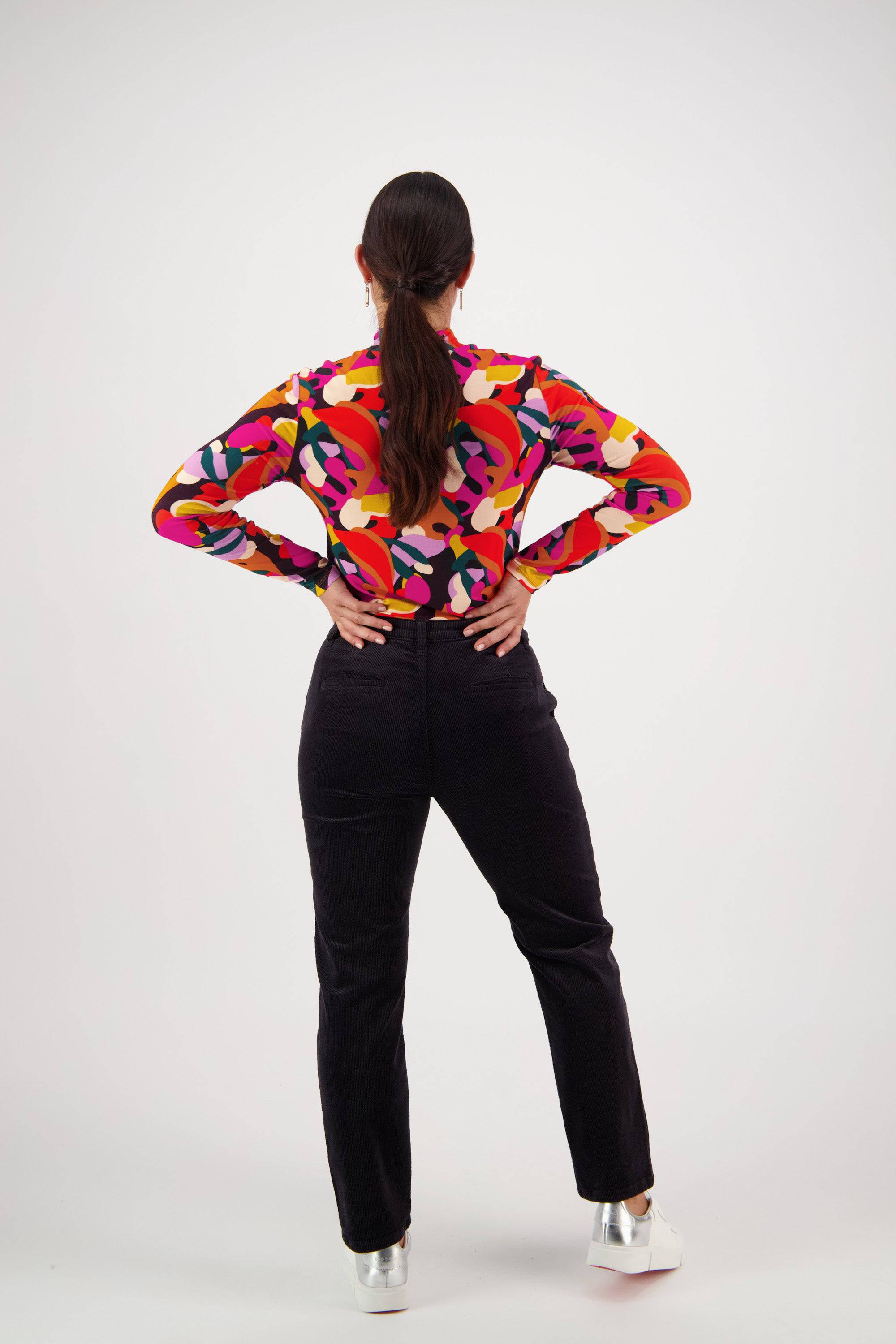 5982MW Boyfriend Cord Pant - Pewter - Vassalli