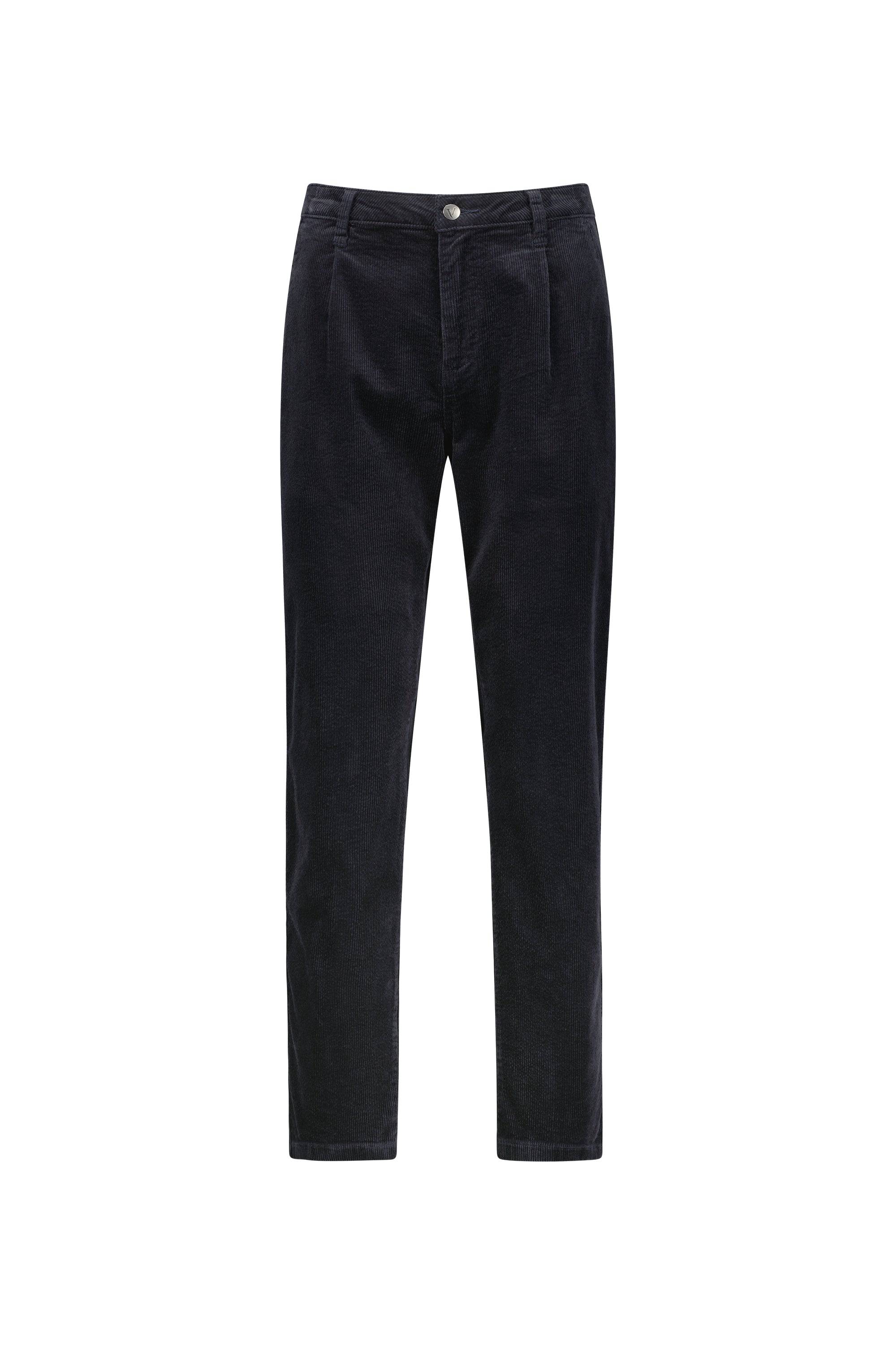 5982MW Boyfriend Cord Pant - Pewter - Vassalli