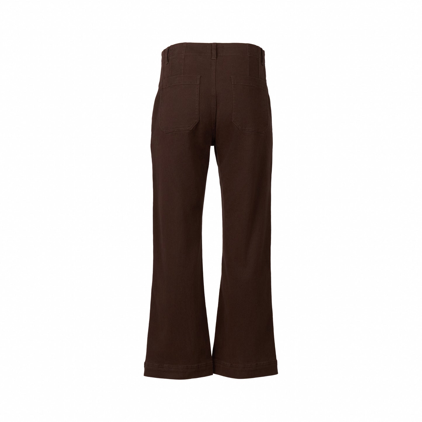 5995A Chocolate - Wide Leg Ankle Grazer Jean - Vassalli