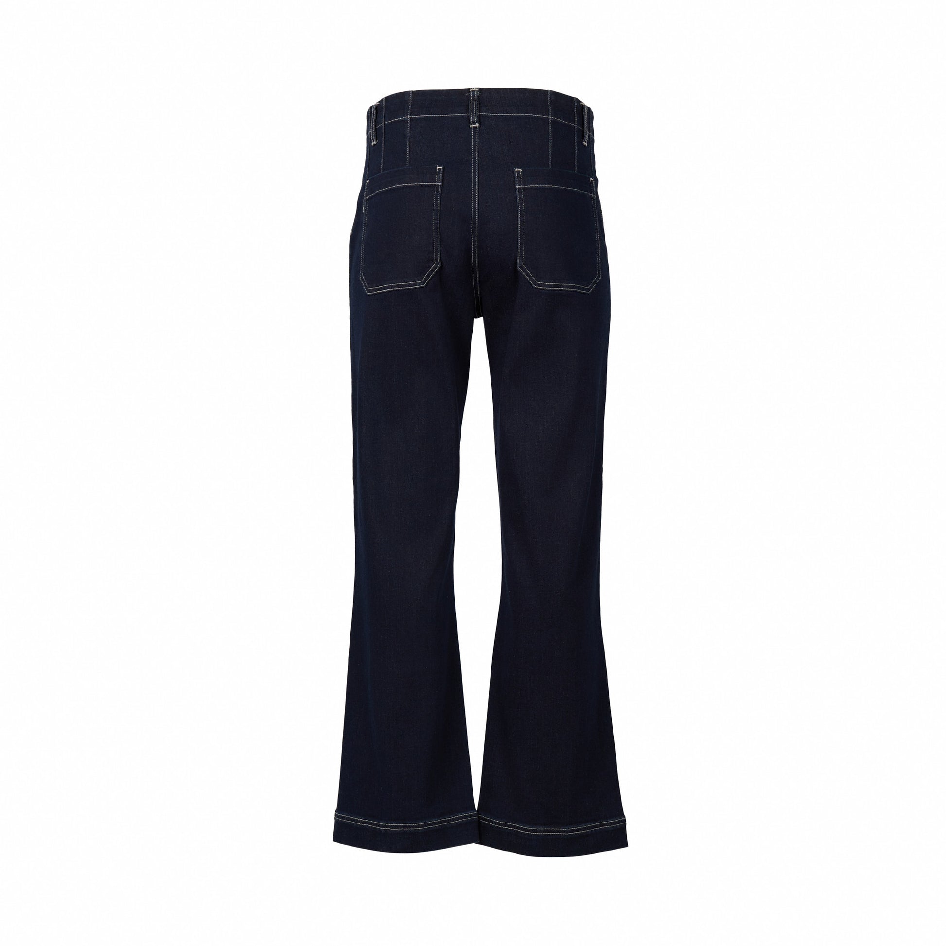 5995A Ink Denim - Wide Leg Ankle Grazer Jean - Vassalli