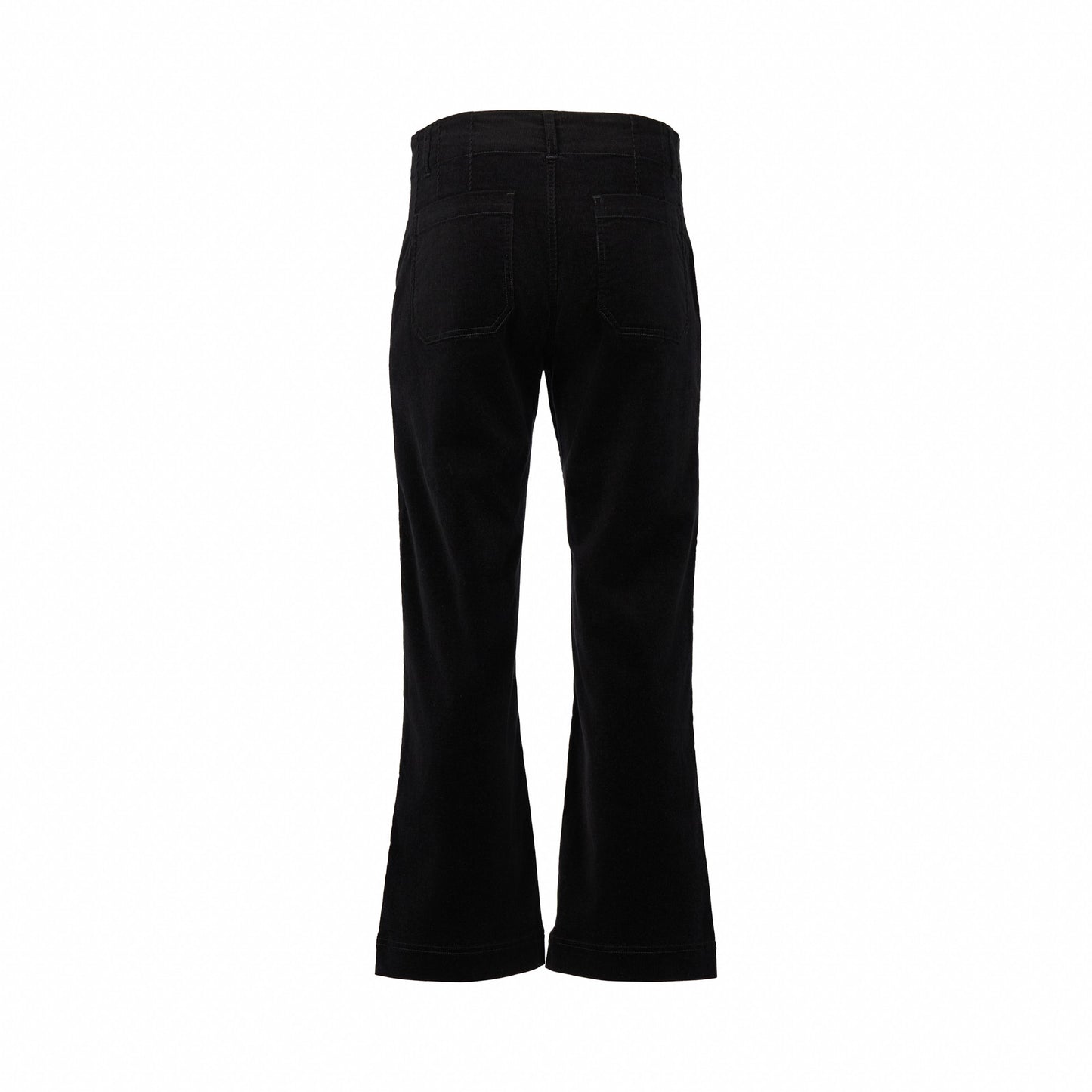 5995AM Black - Wide Leg Ankle Grazer Pant - Vassalli