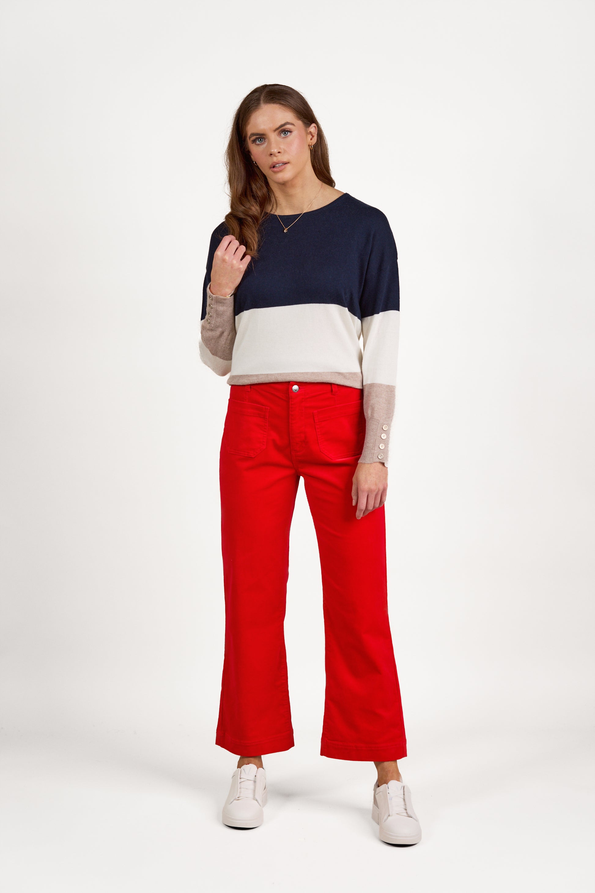 5995AM Fiesta - Wide Leg Ankle Grazer Pant - Vassalli