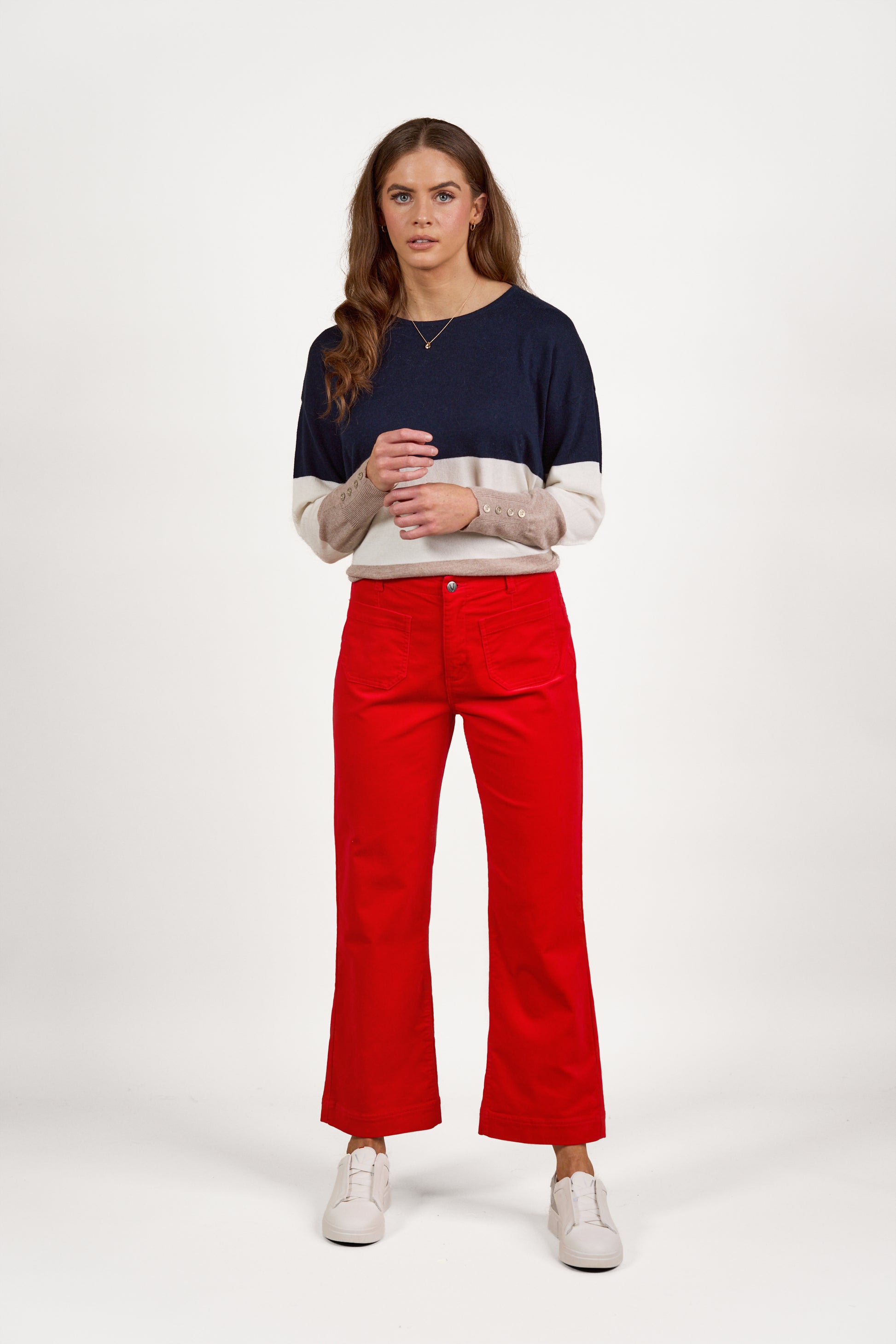 5995AM Fiesta - Wide Leg Ankle Grazer Pant - Vassalli