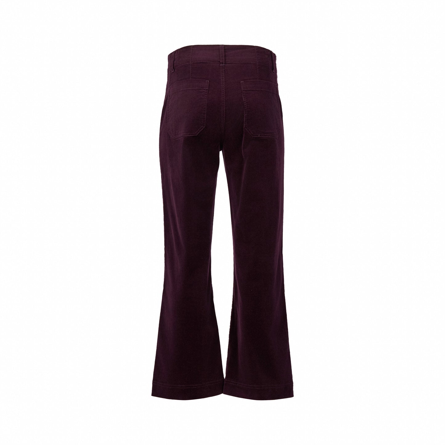 5995AM Mulberry - Wide Leg Ankle Grazer Pant - Vassalli