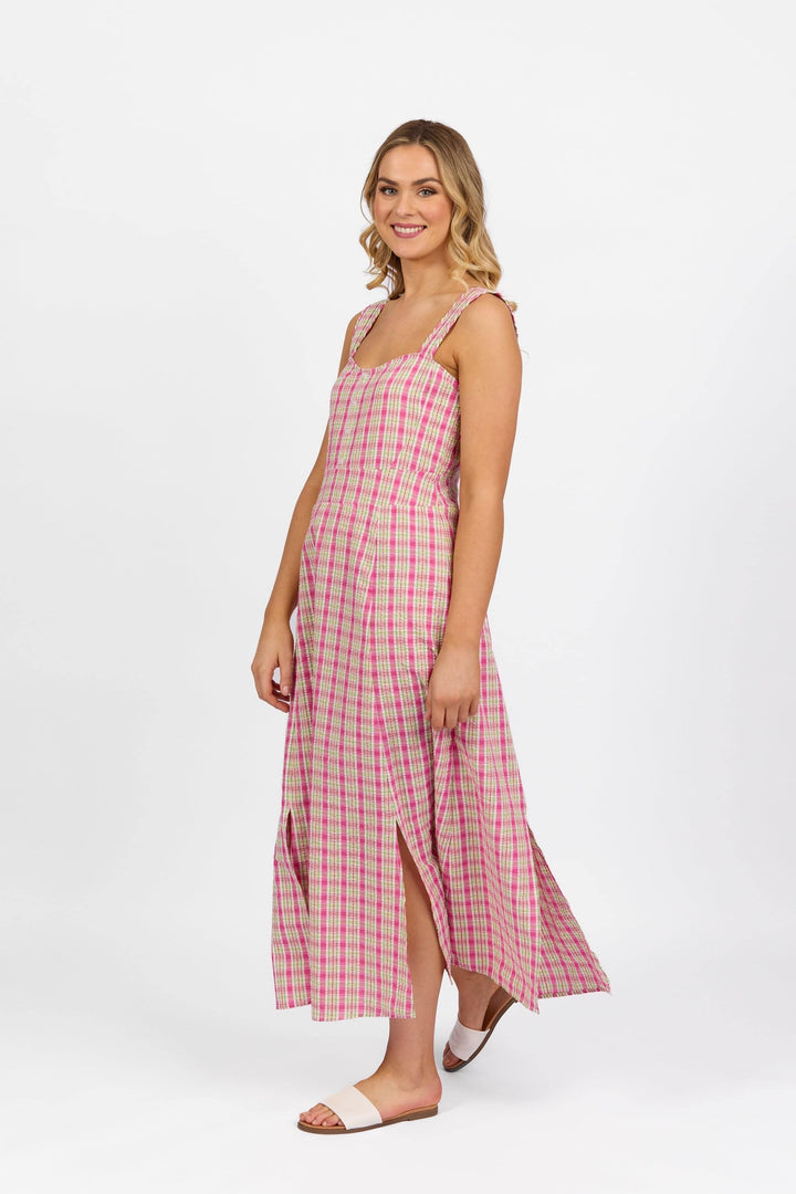 6074A Carnival - Sleeveless Dress with Wide Straps - Vassalli