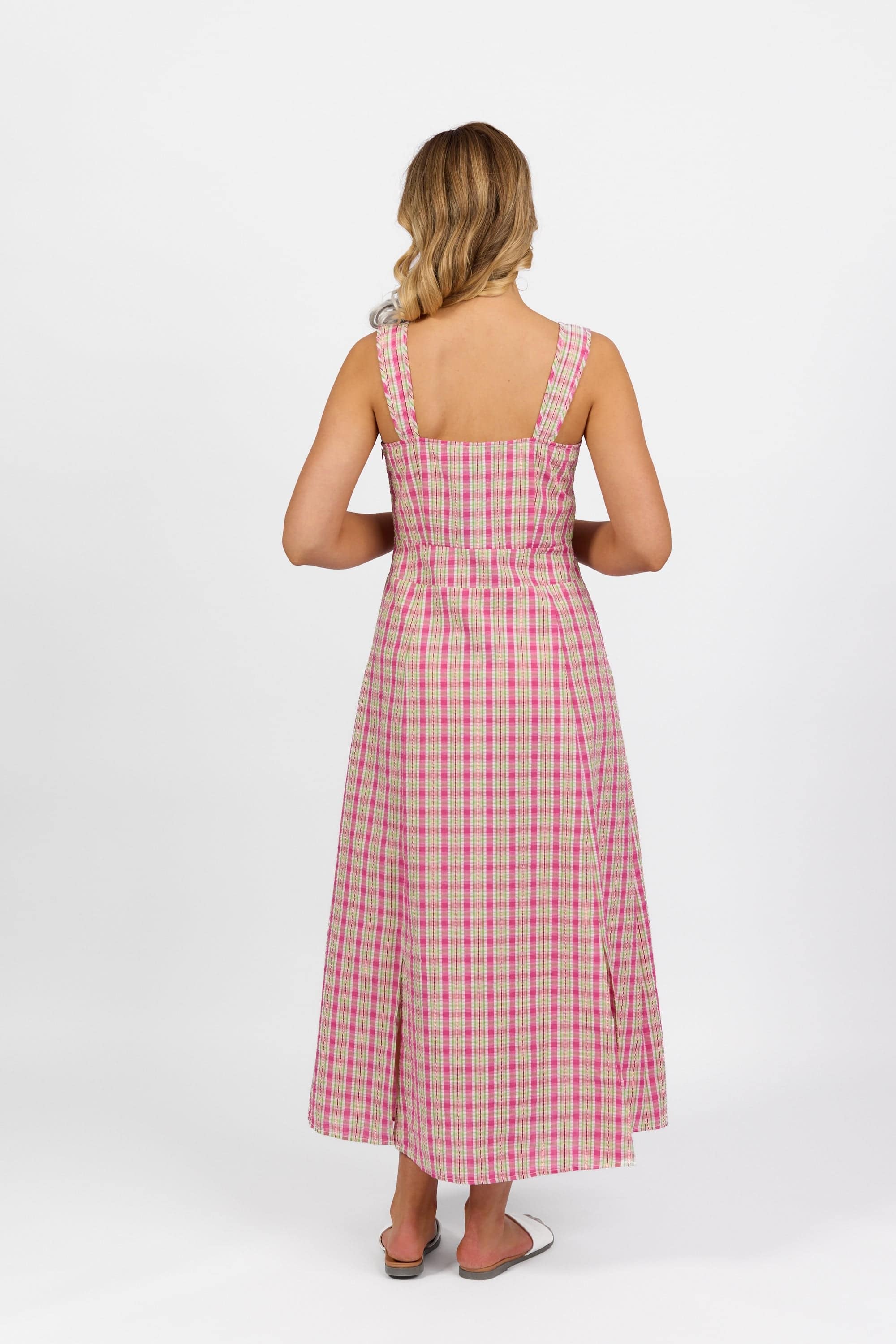 6074A Carnival - Sleeveless Dress with Wide Straps - Vassalli