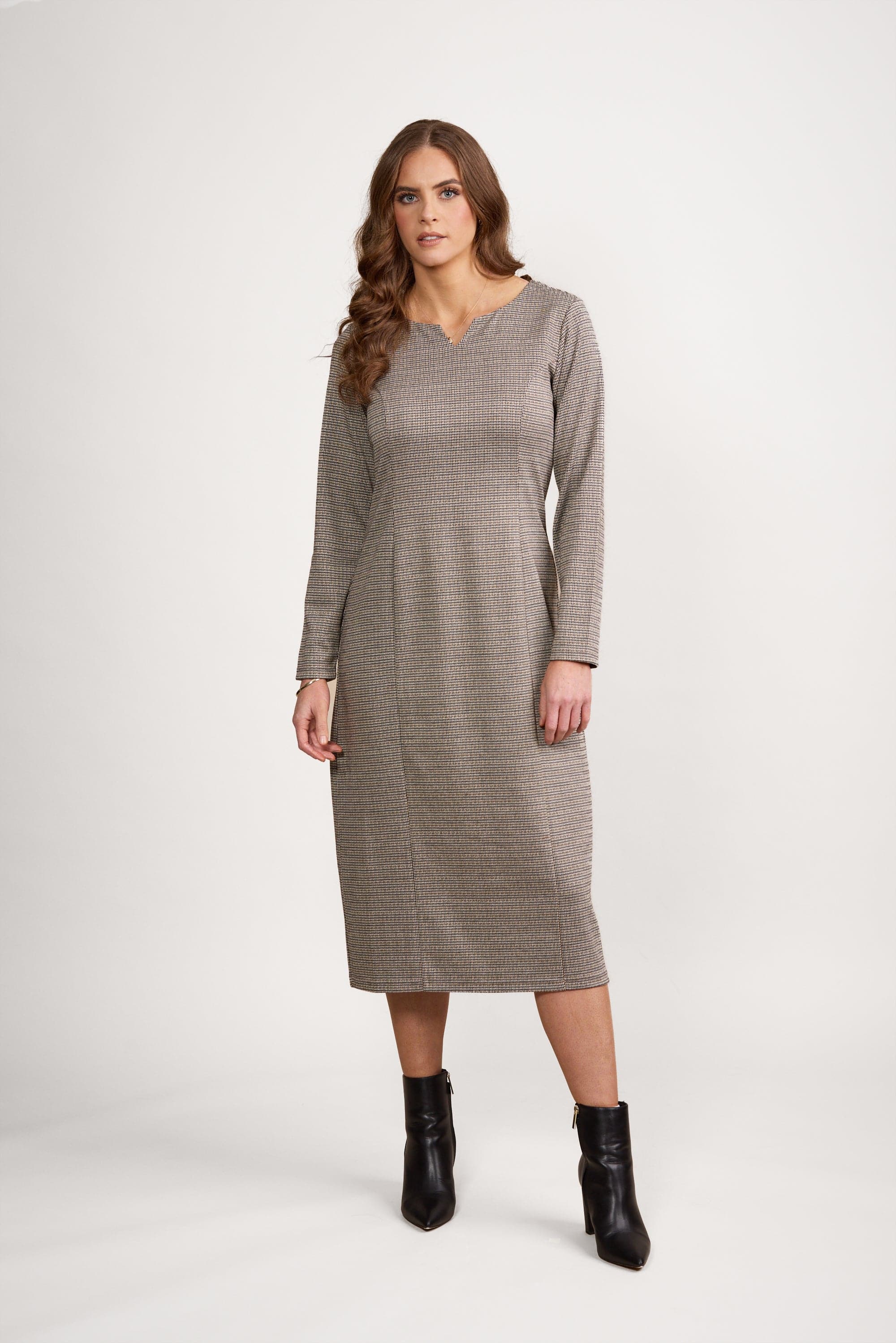 Knit Dress - Check