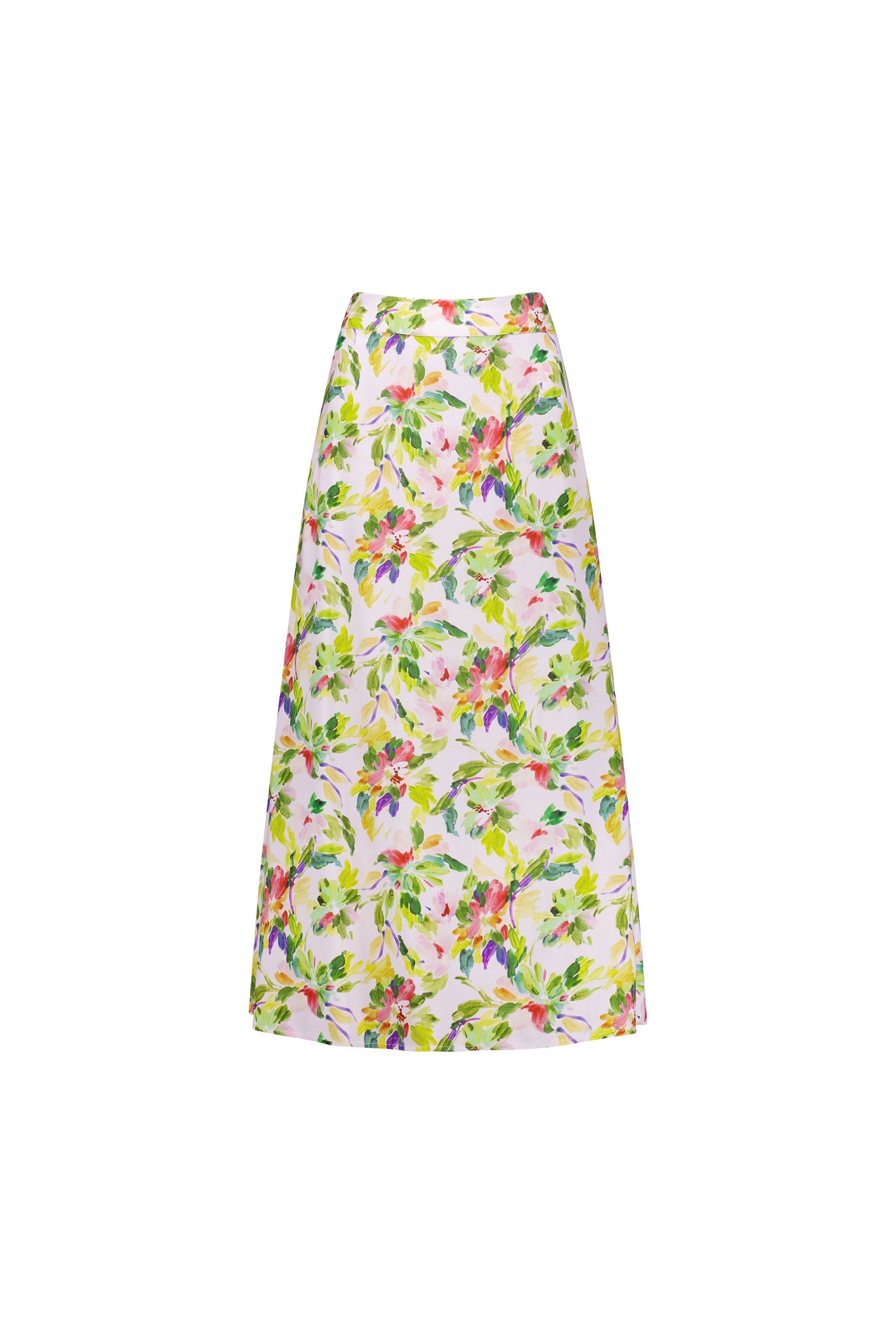 7057 Capri - Pull-On Long Skirt with Elastic Back Waistband - Vassalli