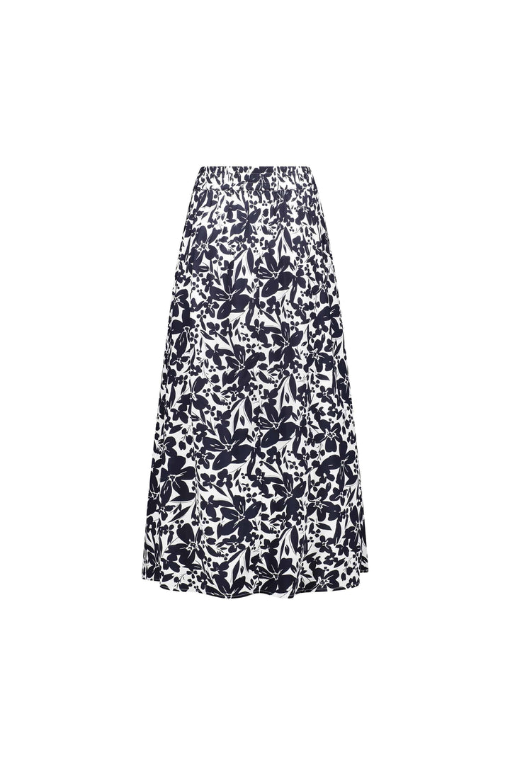 7057 Coco - Pull-On Long Skirt with Elastic Back Waistband - Vassalli