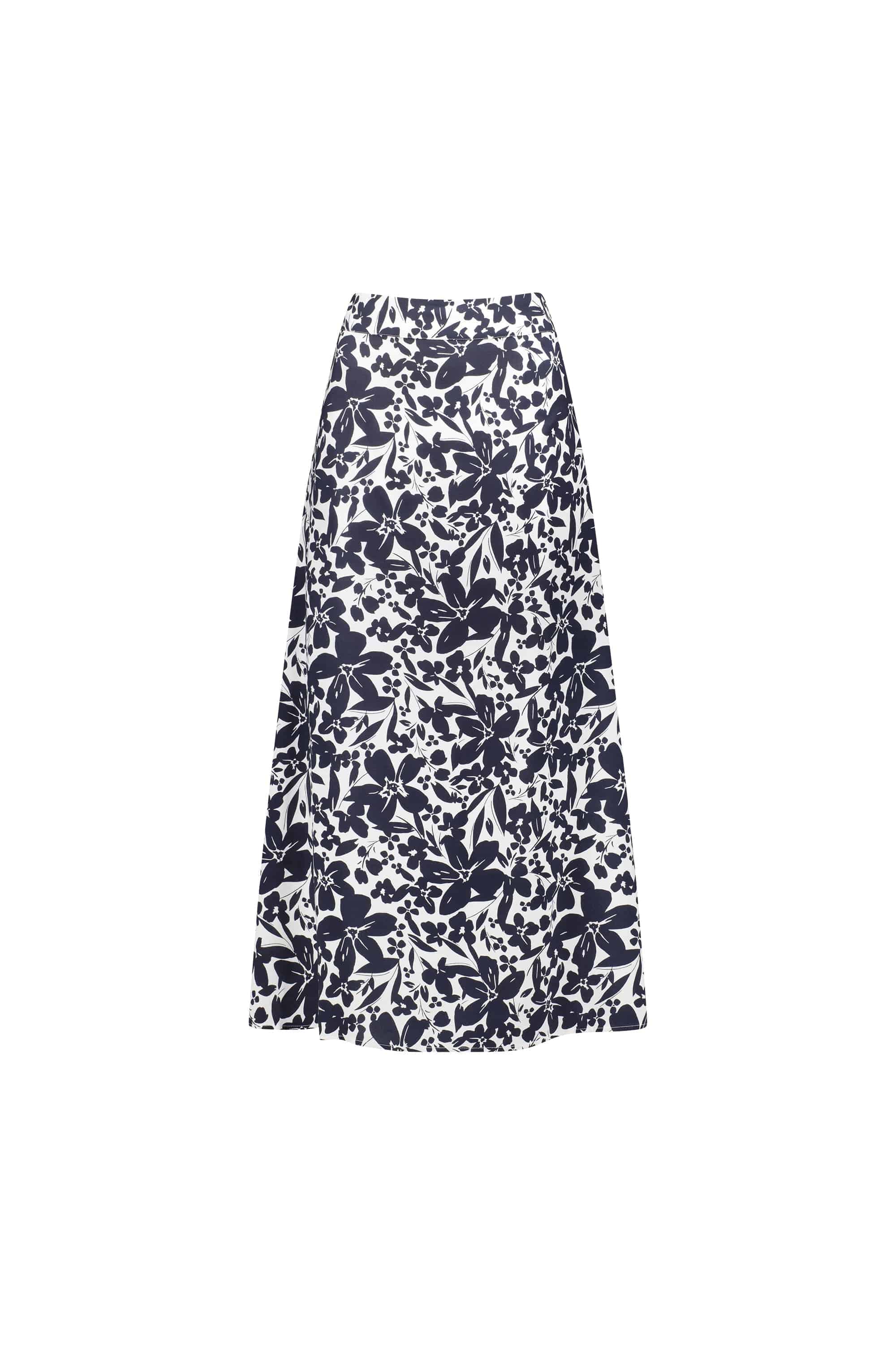 7057 Coco - Pull-On Long Skirt with Elastic Back Waistband - Vassalli