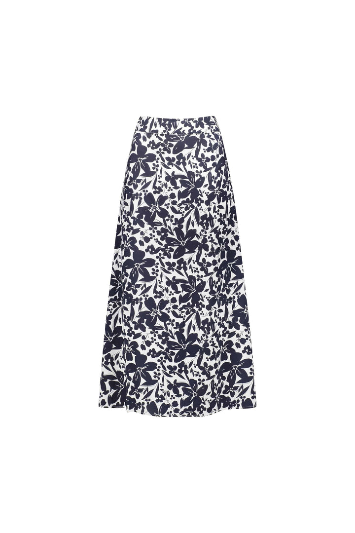 7057 Coco - Pull-On Long Skirt with Elastic Back Waistband - Vassalli
