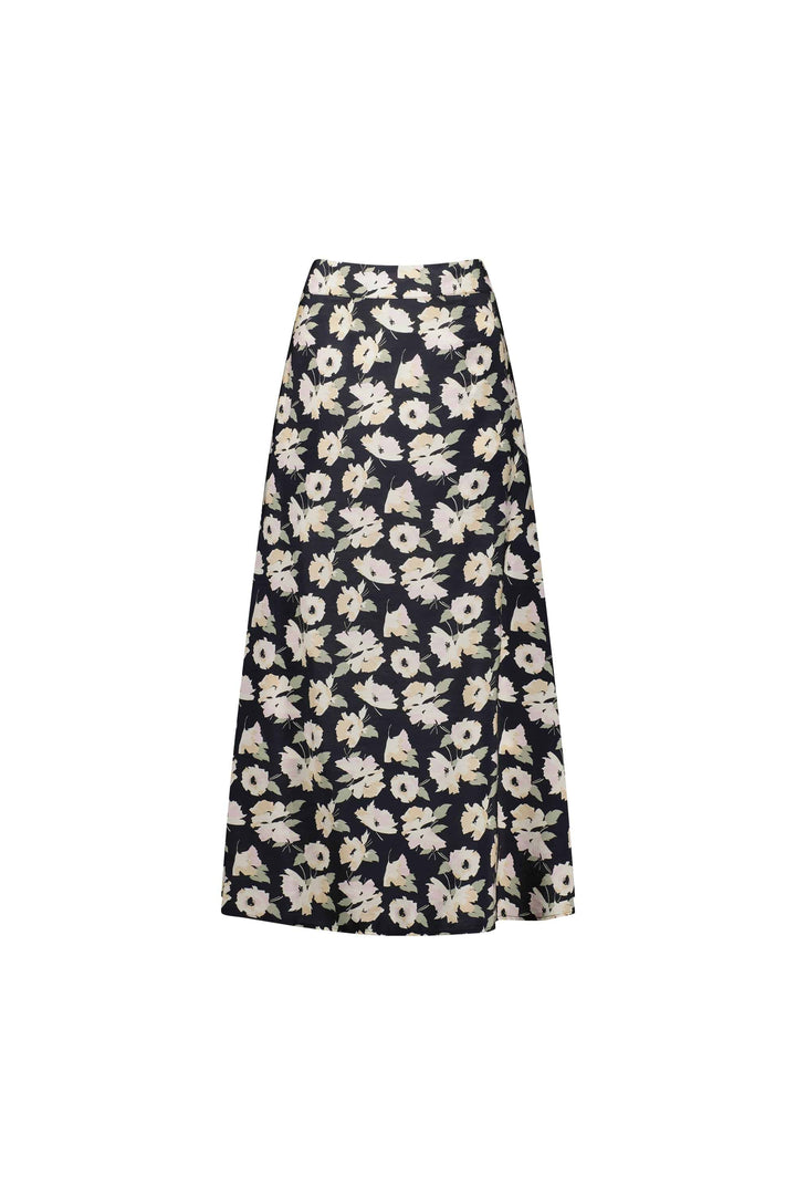 7057 Thea - Pull-On Long Skirt with Elastic Back Waistband - Vassalli