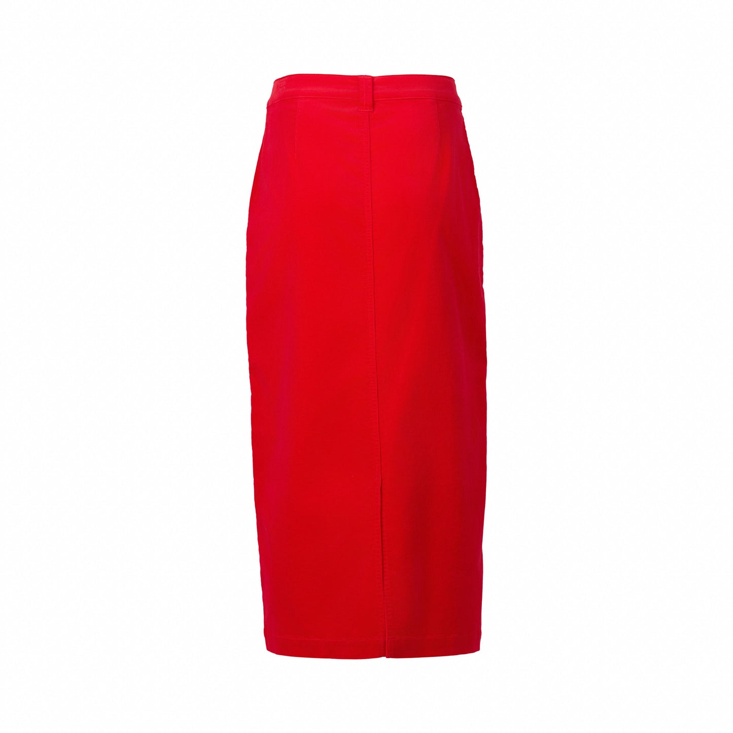 7064M Fiesta - Mid Length Cord Skirt with Front Panel Seams - Vassalli