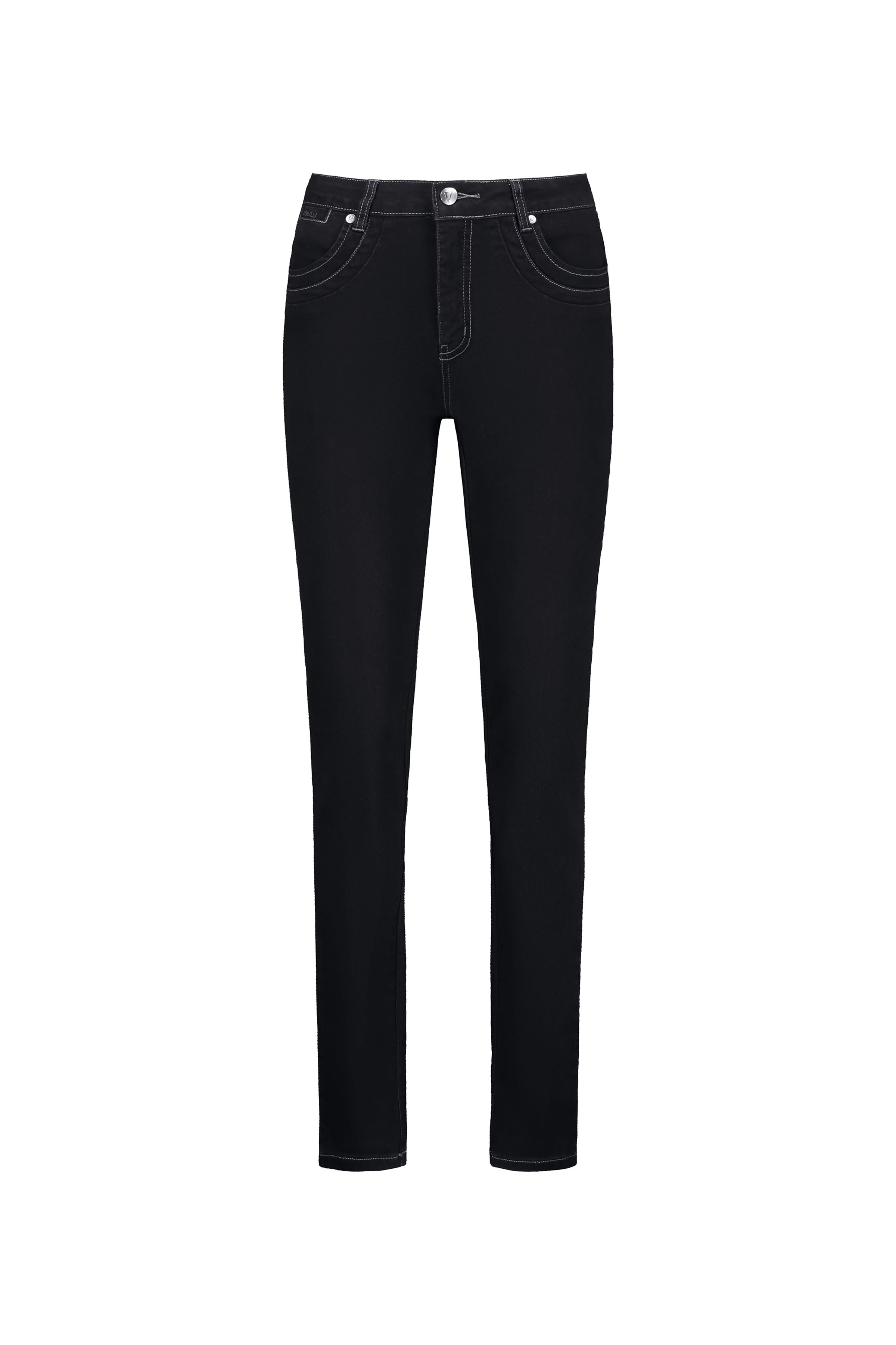9901 Black Denim - Slim Leg Full Length Jean - Vassalli