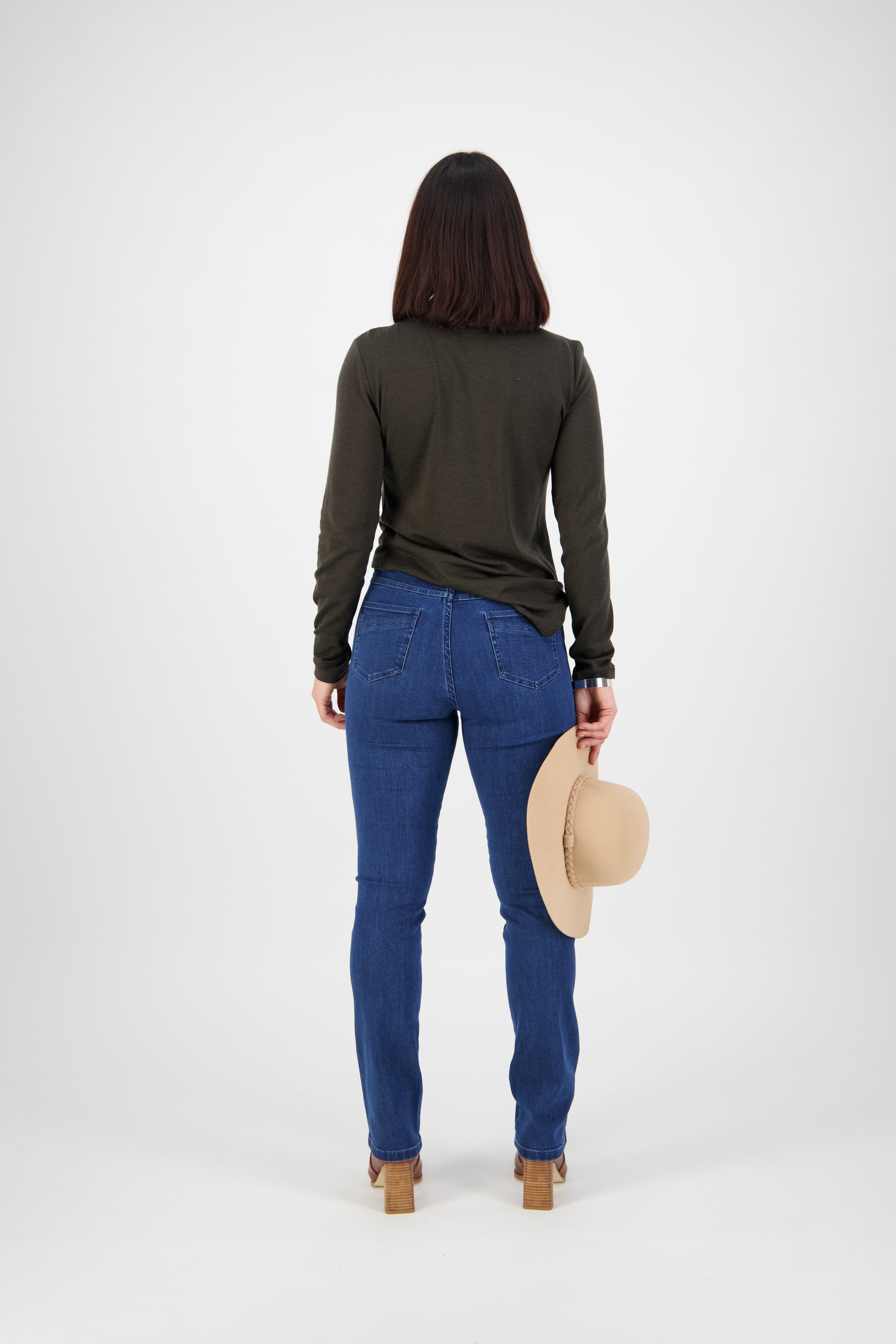 9901 Blue Denim - Slim Leg Full Length Jean - Vassalli