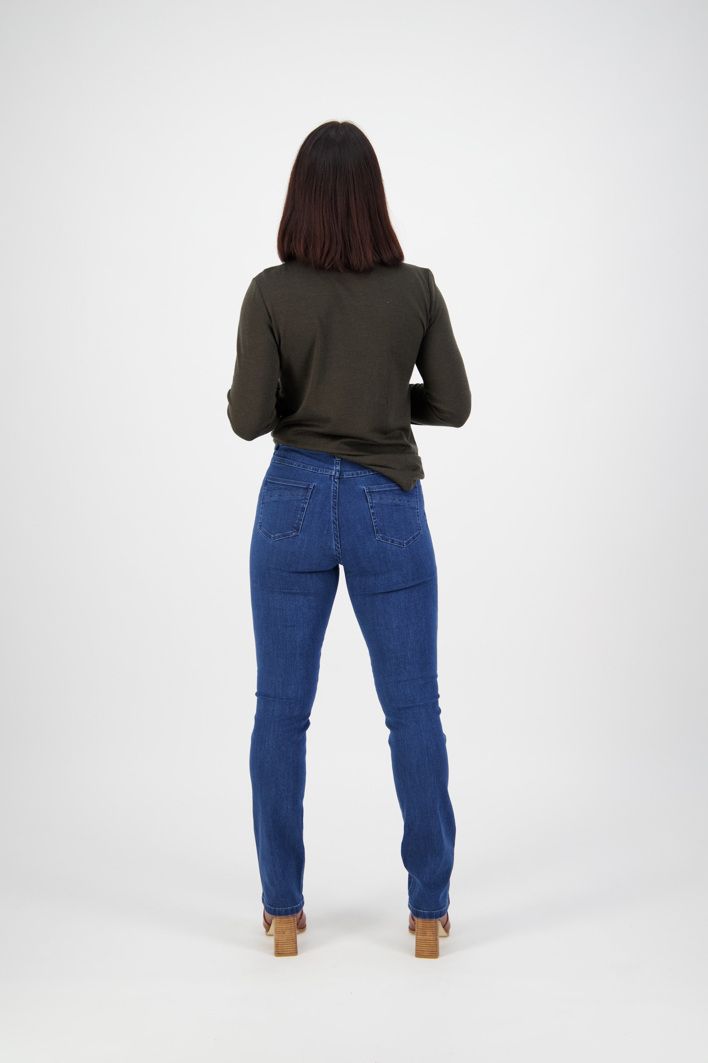 9901 Blue Denim - Slim Leg Full Length Jean - Vassalli