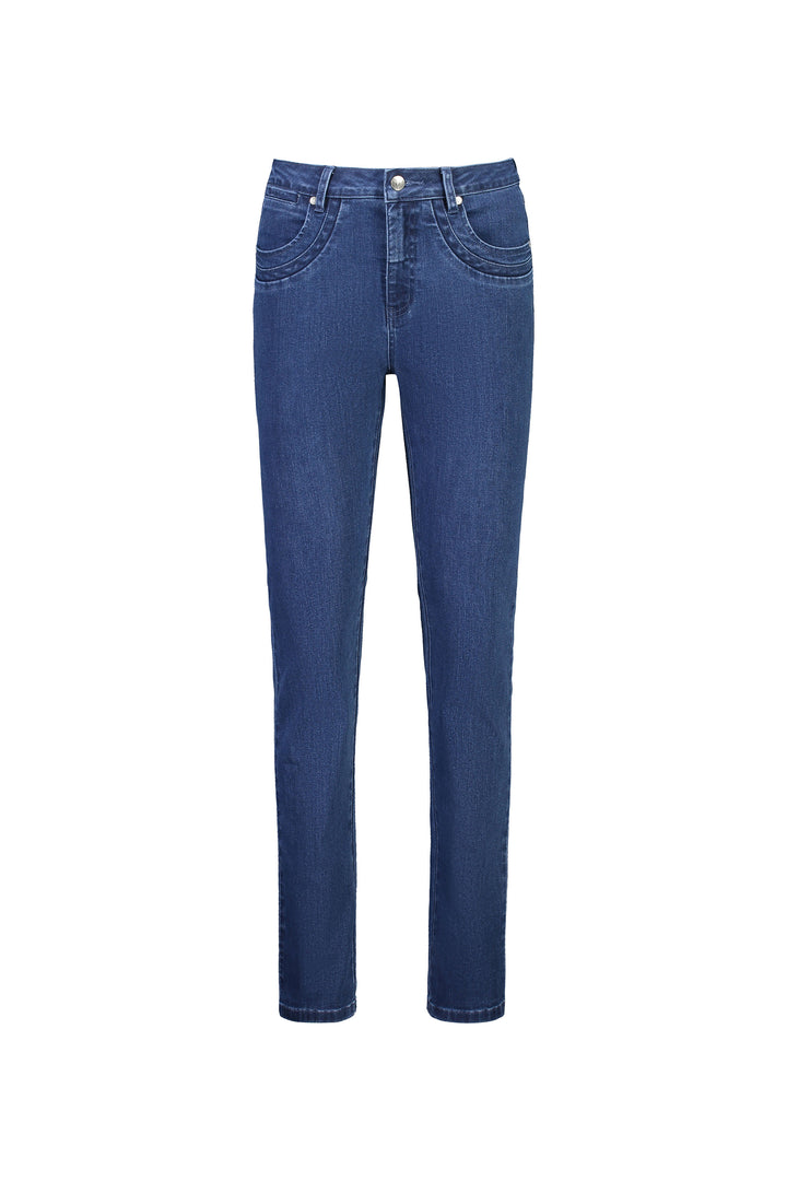 9901 Blue Denim - Slim Leg Full Length Jean - Vassalli