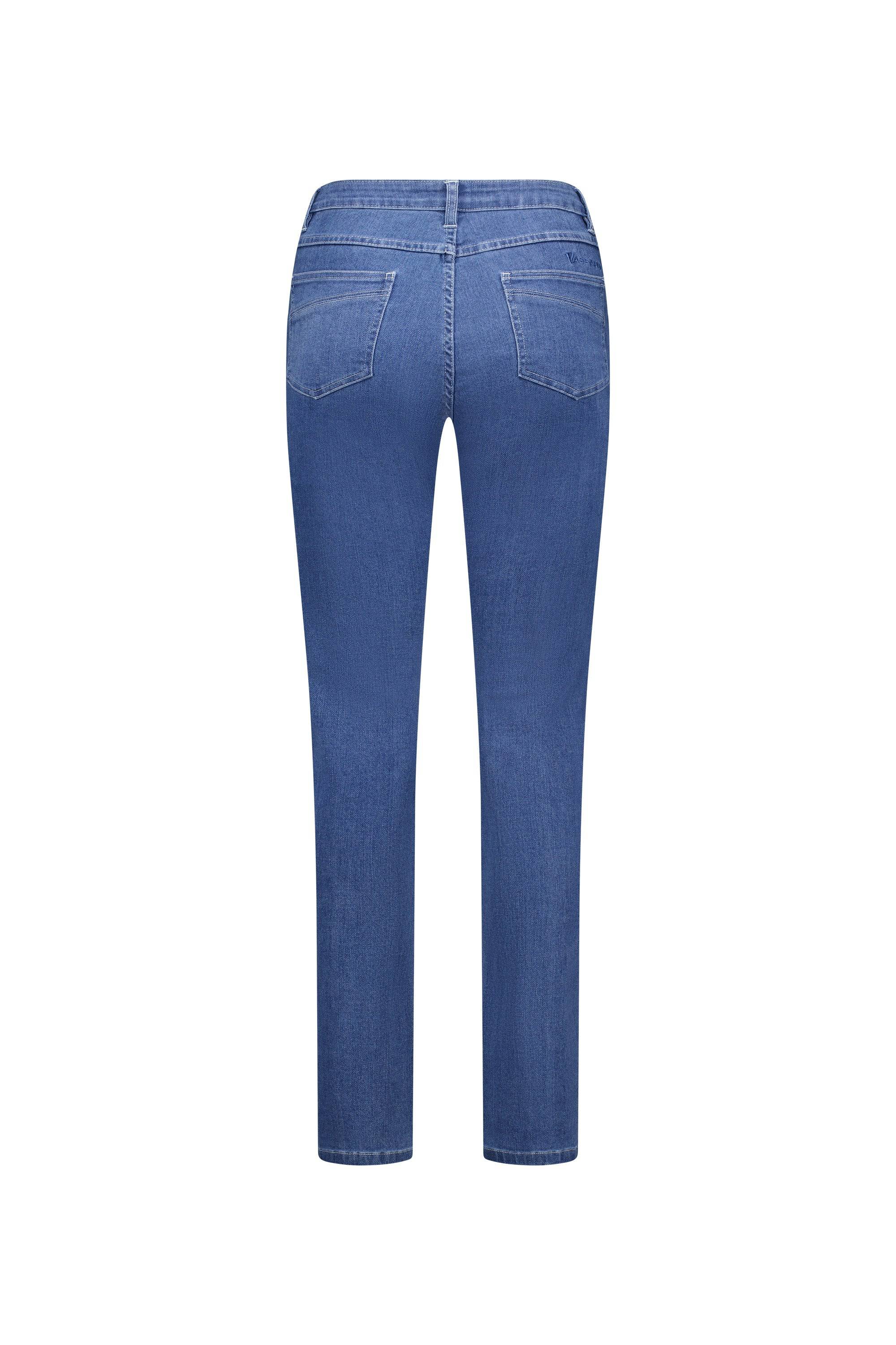 9901 Blue Hue - Slim Leg Full Length Jean - Vassalli