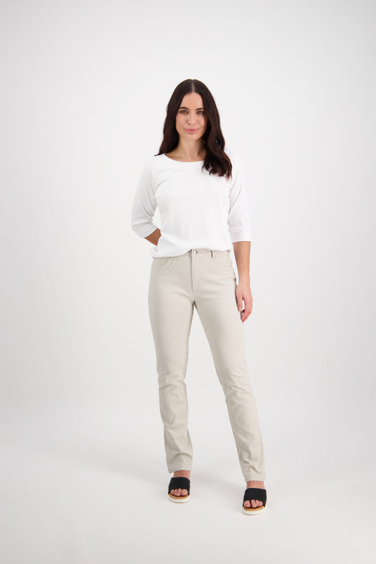 9901LX Pumice - Slim Leg Full Length Jean - Vassalli