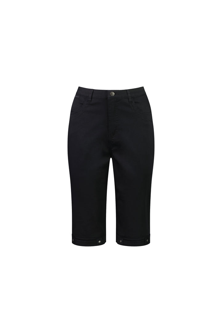 H1001LW Black - Plain Lightweight Straight Leg Short - Vassalli