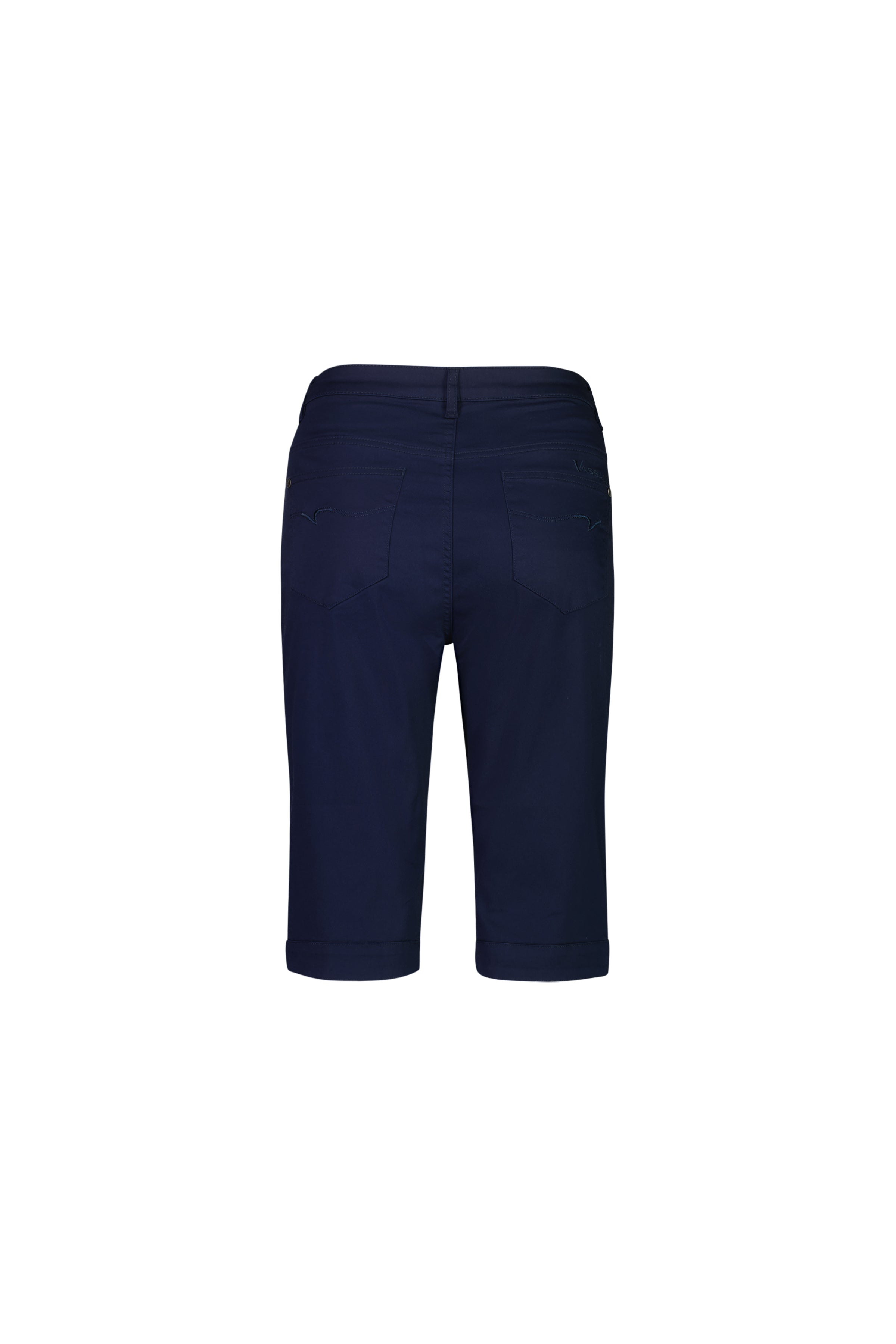 H1001LW Navy - Plain Lightweight Straight Leg Short - Vassalli