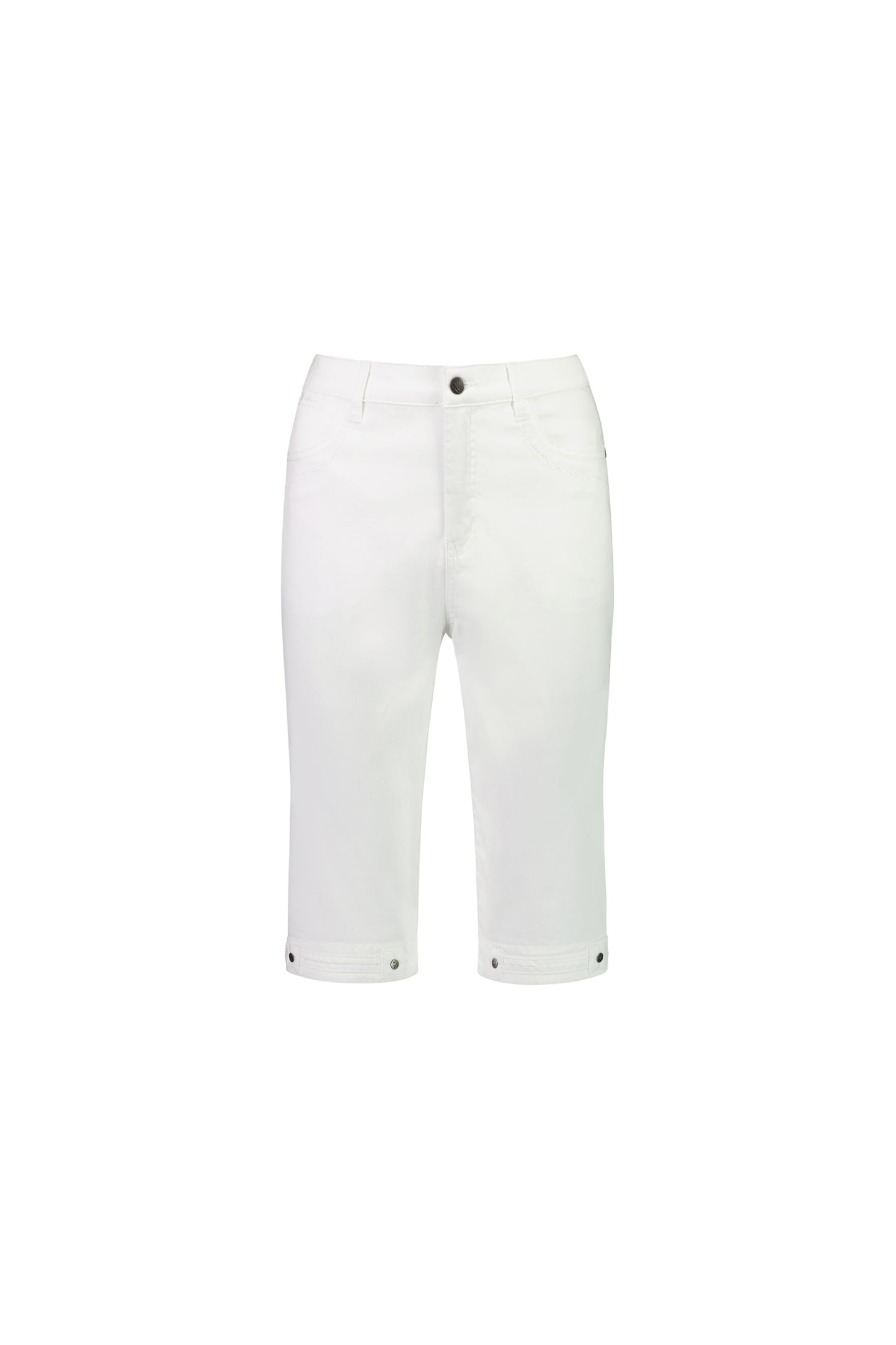 H1001LW White - Plain Lightweight Straight Leg Short - Vassalli