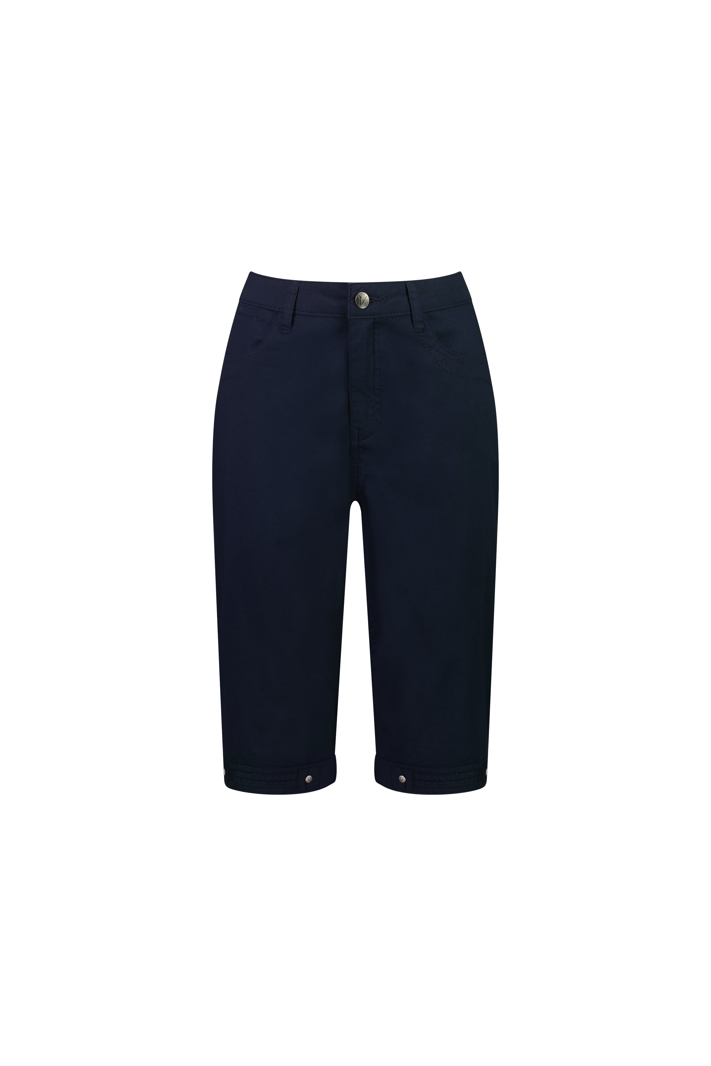 H1001P Navy - Poplin Straight Leg Short - Vassalli