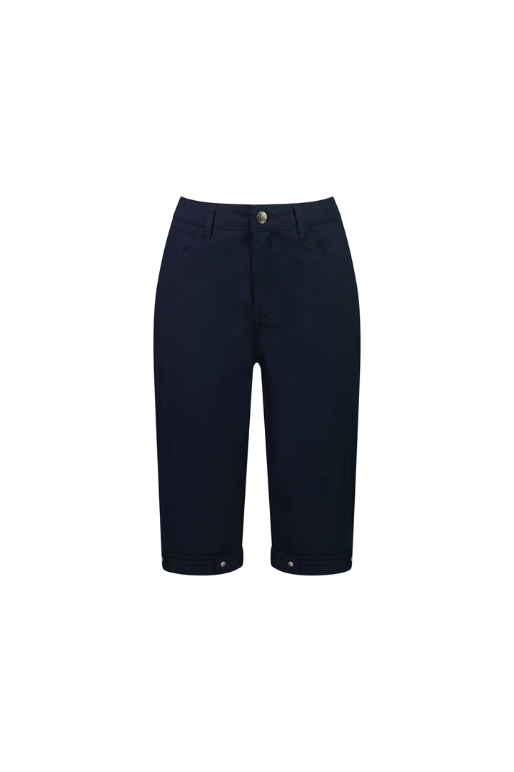 H1001P Navy - Poplin Straight Leg Short - Vassalli
