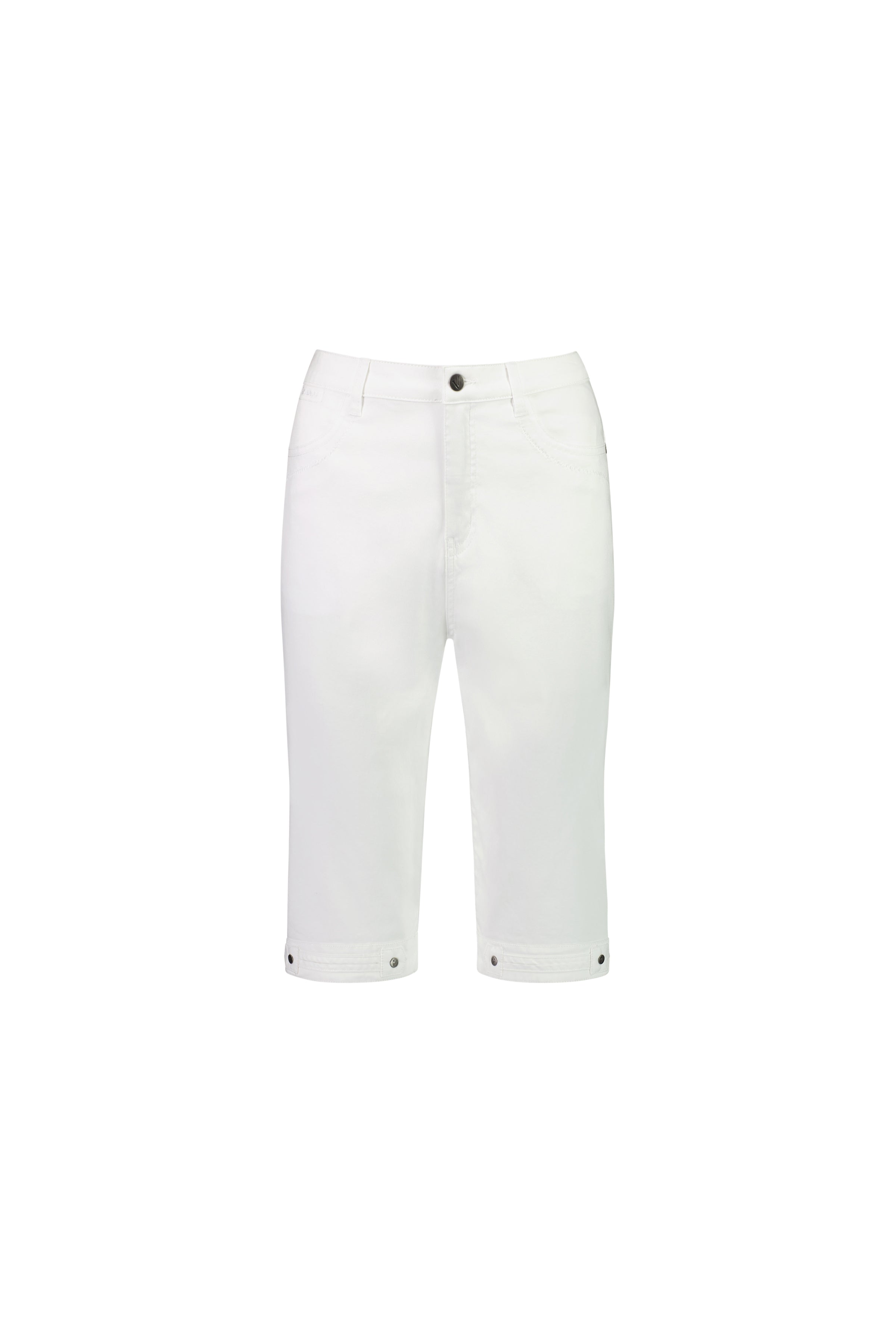 H1001P White - Poplin Straight Leg Short - Vassalli