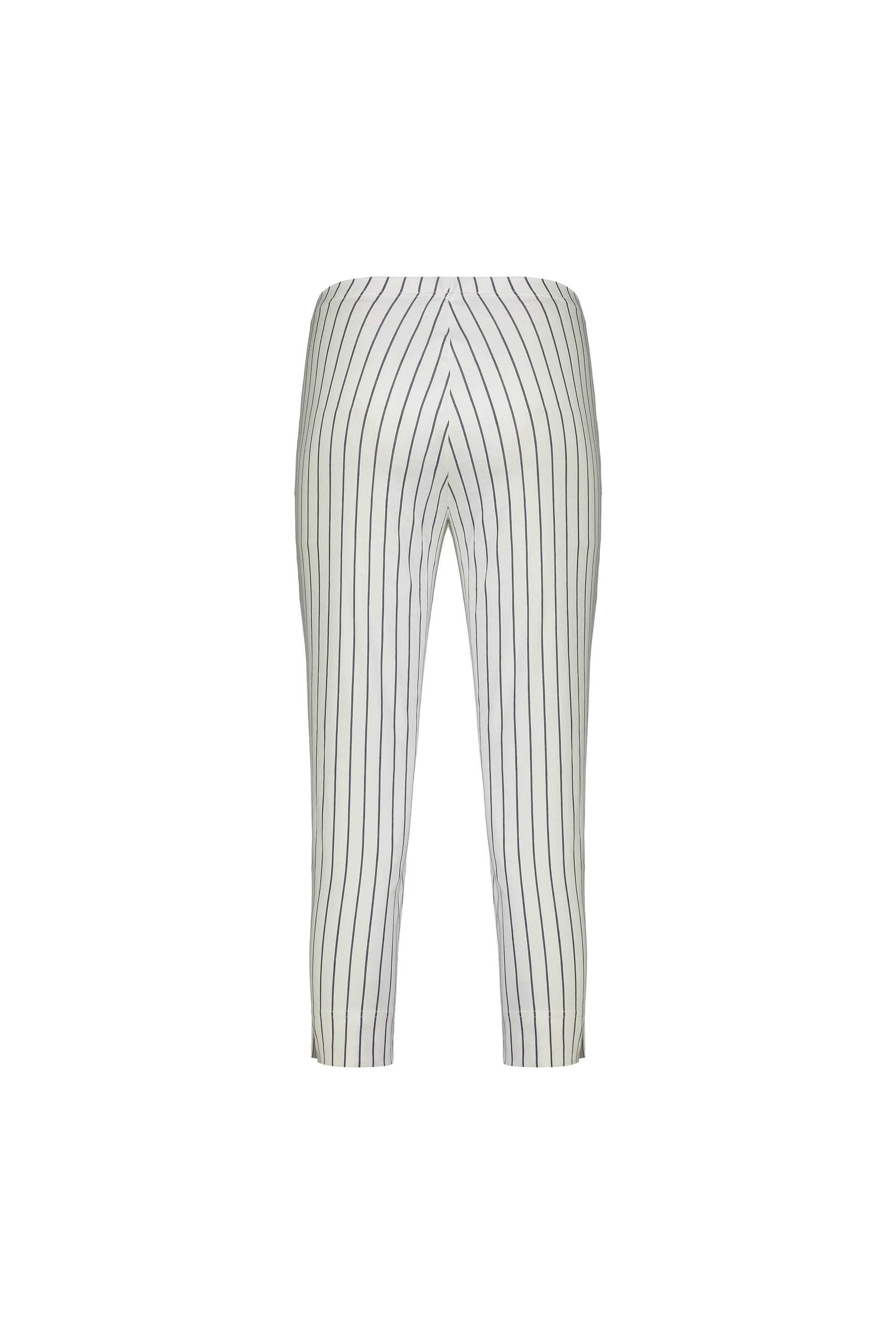 P5363 White w/ Stripe - Paris Crop - Vassalli