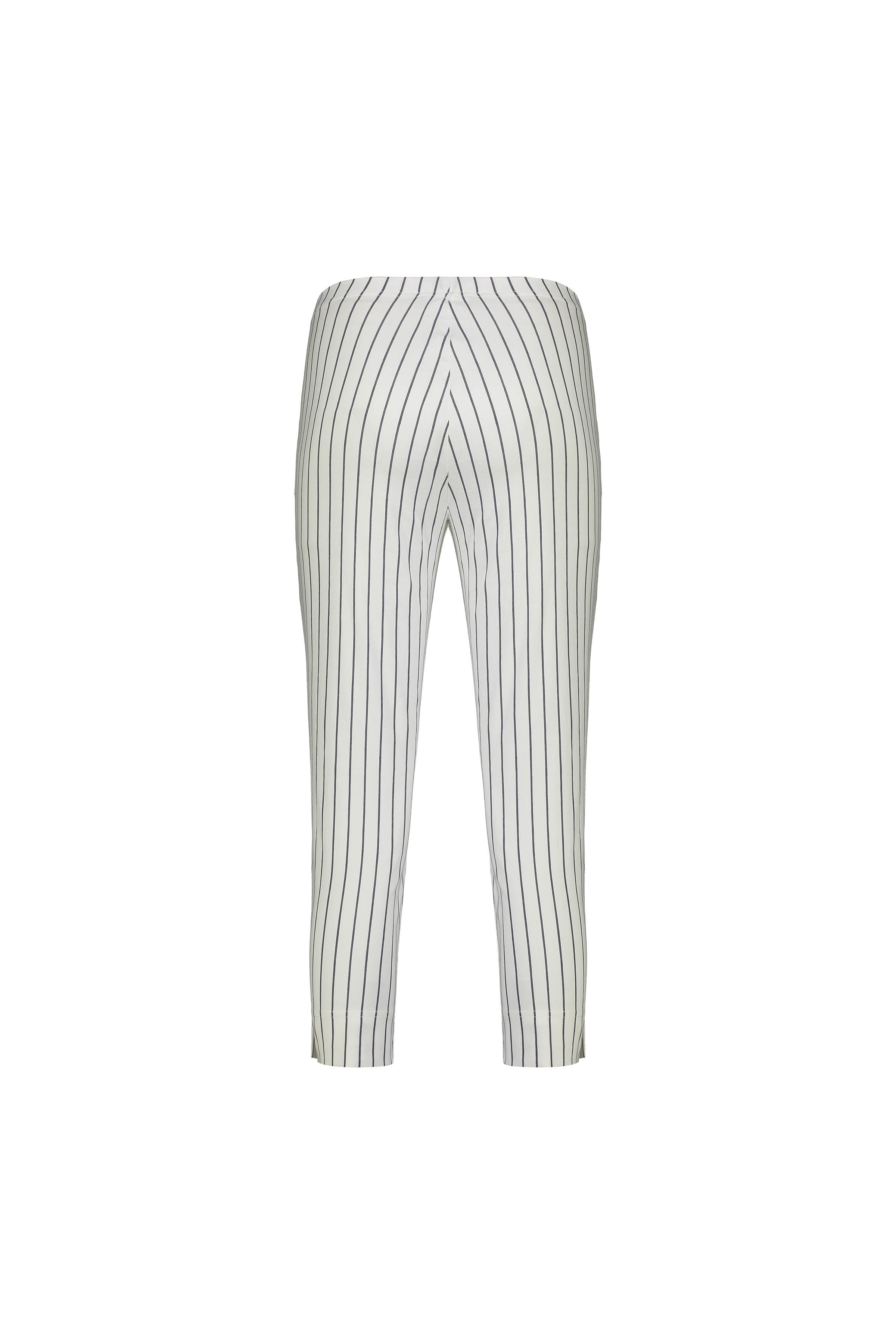 P5363 White w/ Stripe - Paris Crop - Vassalli