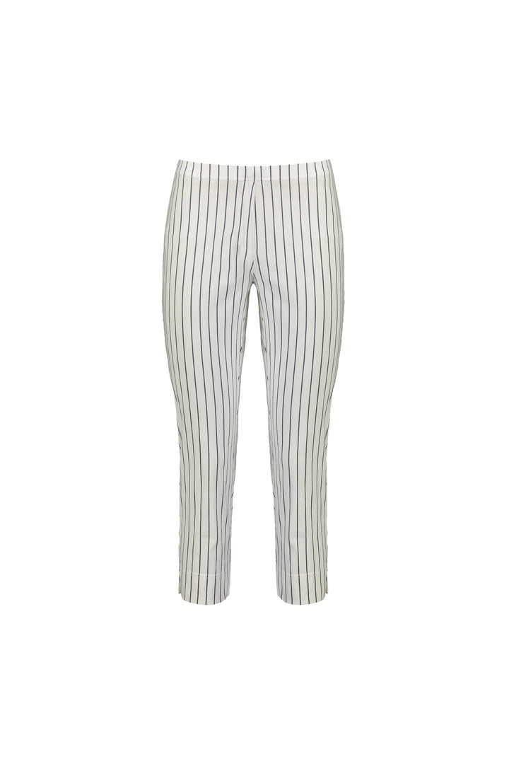 P5363 White w/ Stripe - Paris Crop - Vassalli