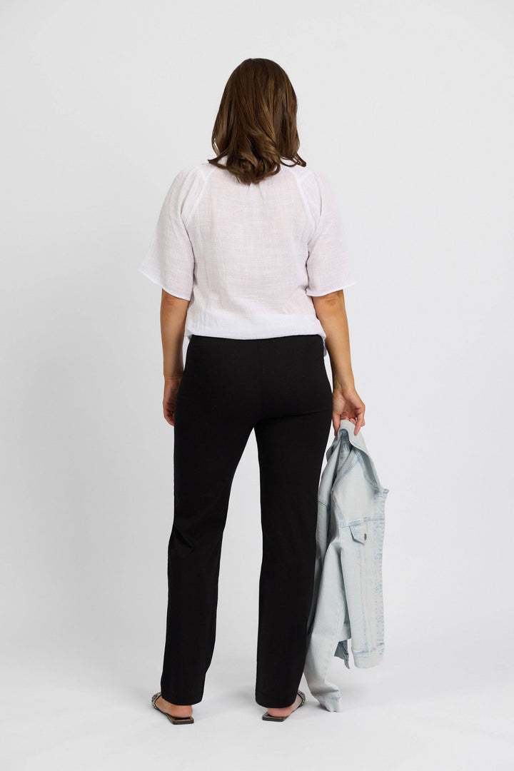 P6117 Black - Paris Slim Leg Full Length - Vassalli