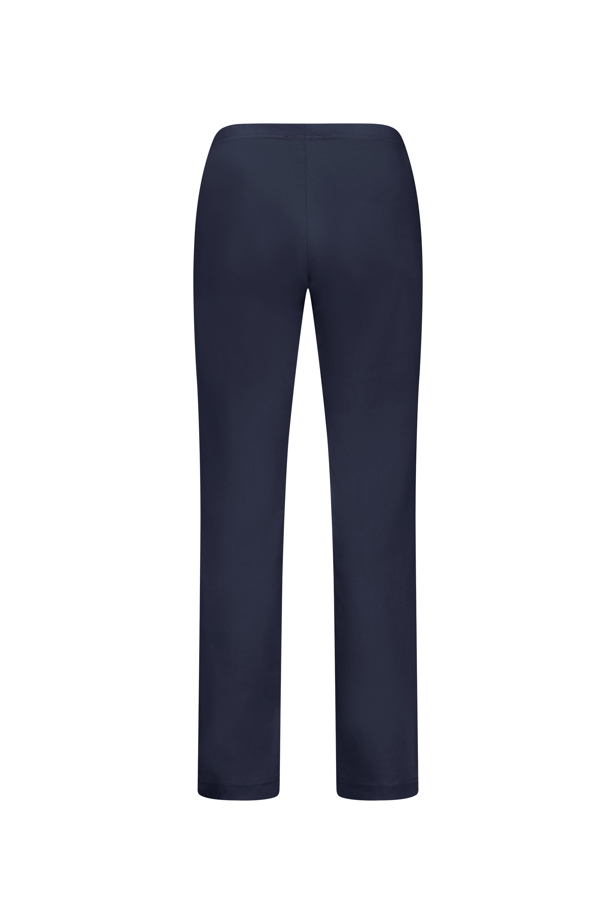 The Vassalli Paris Full Length Pant - Inka is shown from the back in plain navy blue with a straight-leg cut, displayed against a white background.