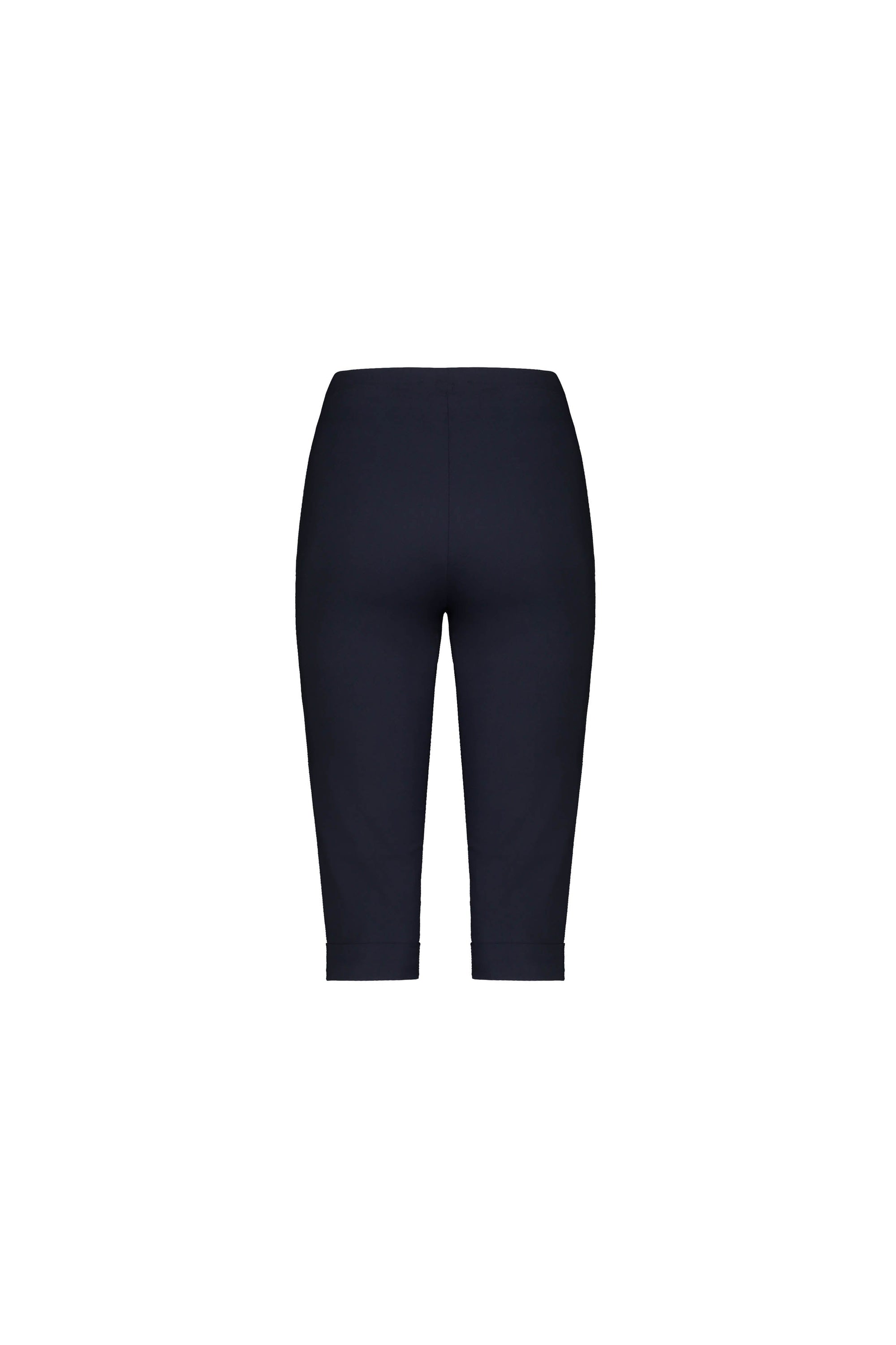 Back view of the Vassalli Paris Short - Inka, black knee-length fitted shorts from stretch fabric, shown against a plain white background.